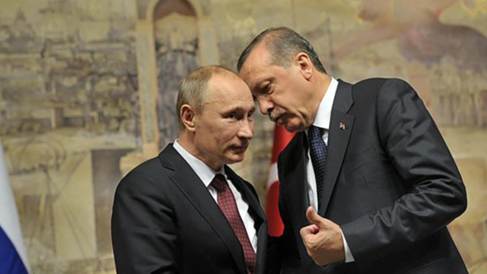 Vladimir Putin și Recep Tayyip Erdogan