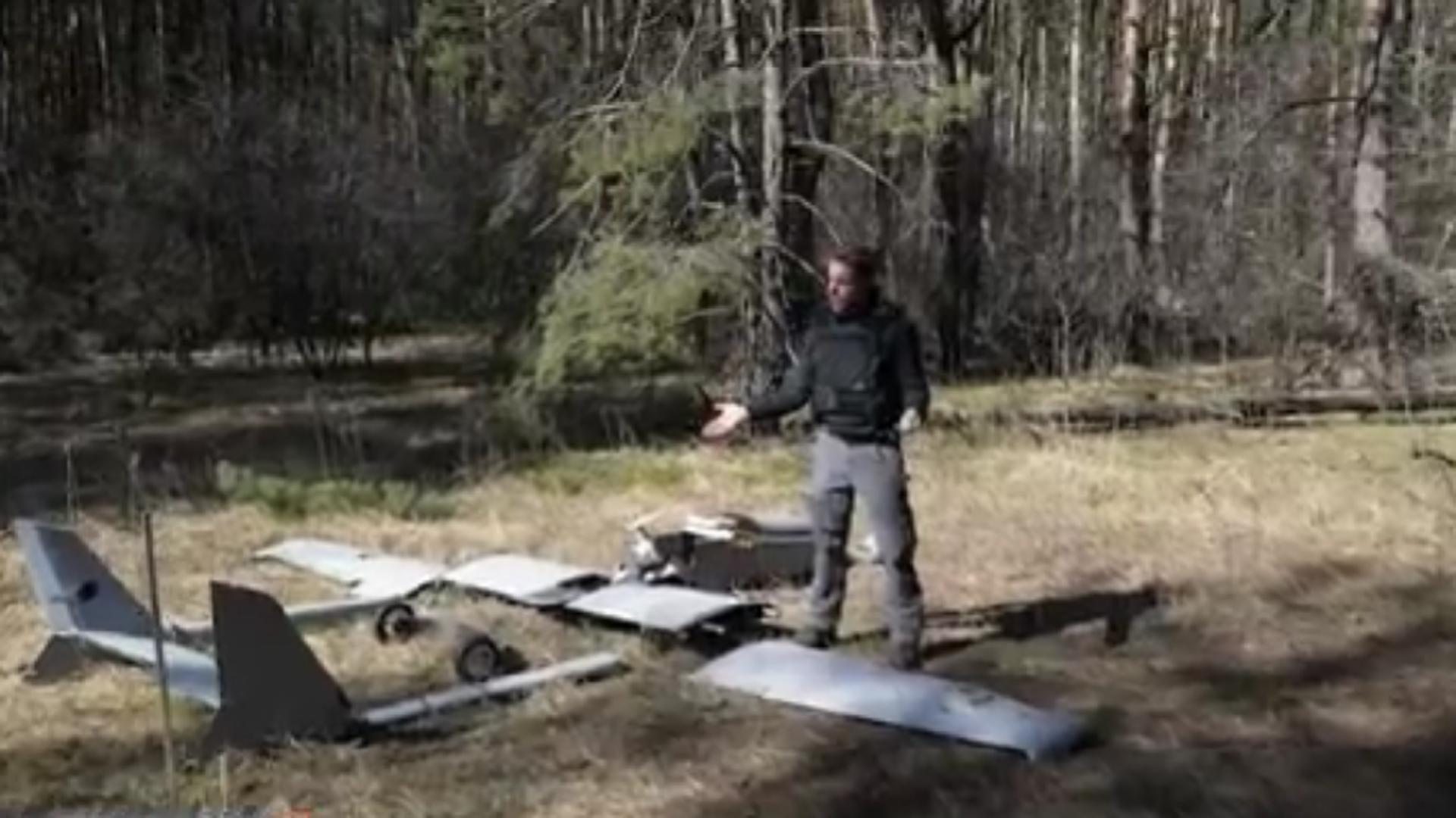 Drona improvizata gasită de ucraineni. Foto: CNN