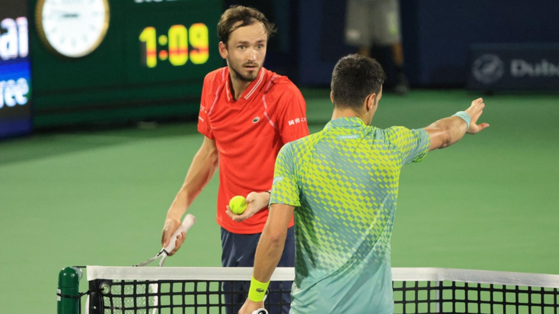 Novak Djokovic, învins de rusul Daniil Medvedev Foto: Profi Media