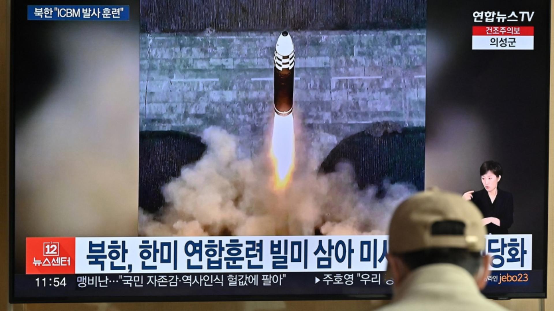 Coreea de Nord a lansat o rachetă balistică spre Marea Japoniei / Foto: Profi Media