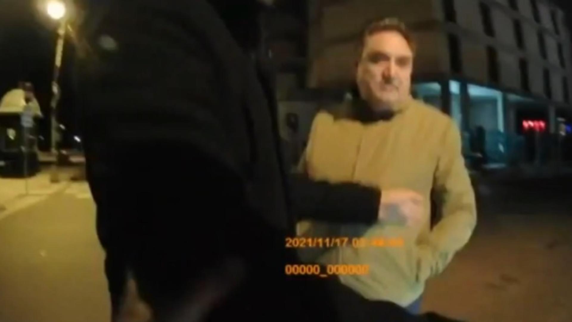 Președinte de Consiliu Județean, filmat când lovește un polițist 