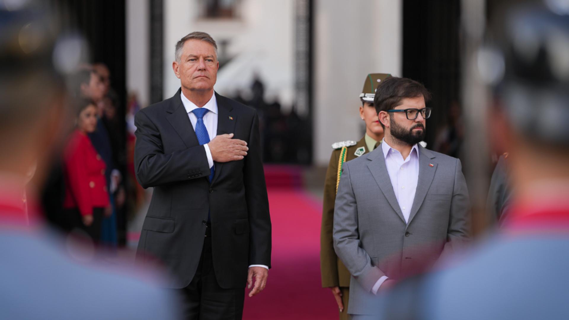 Klaus Iohannis și Gabriel Boric, Chile Foto: Administrația Prezidențială