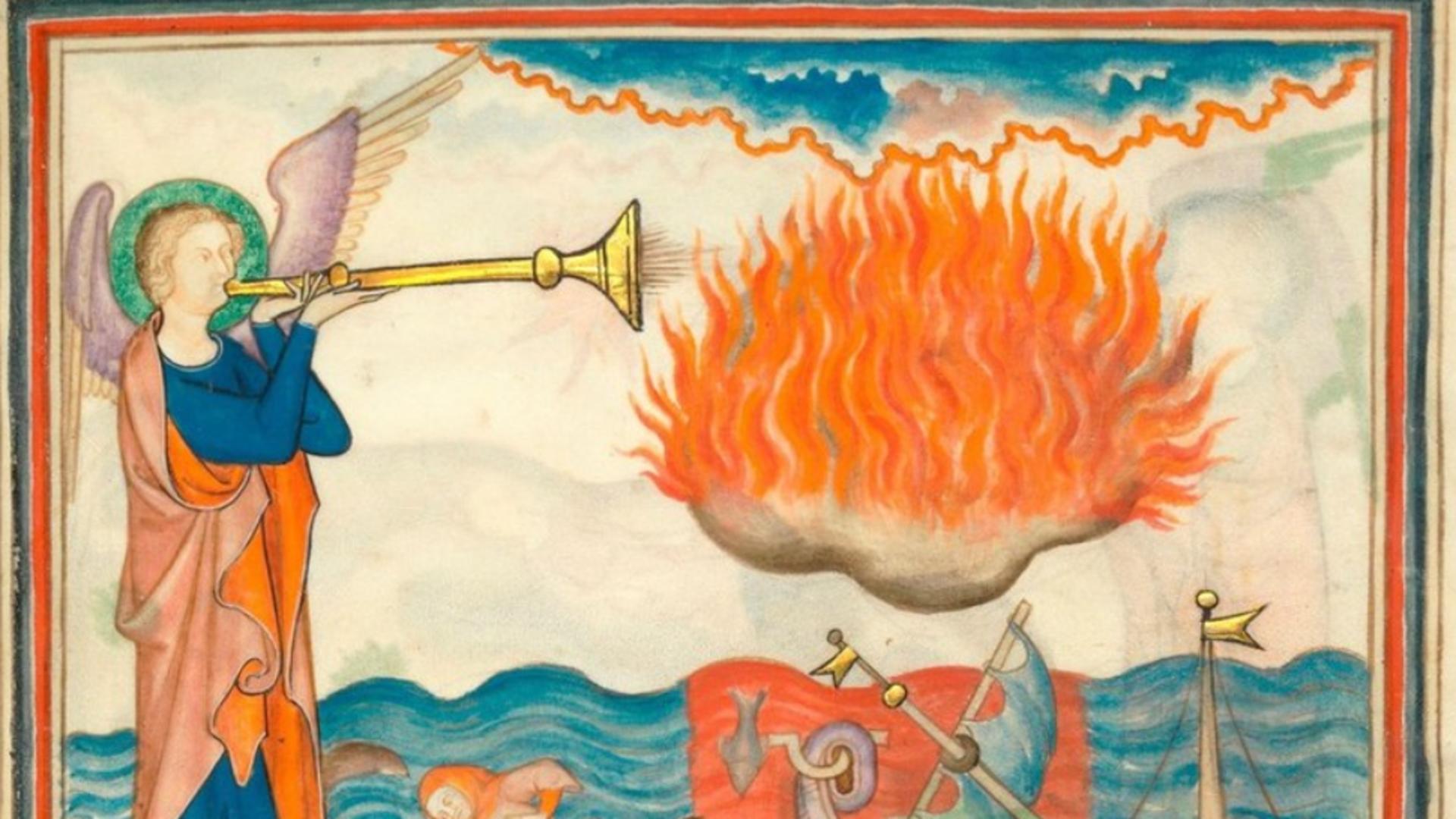 Detaliu din ilustratia "Apocalipsei lui Ioan", cca.1330 (Profimedia)