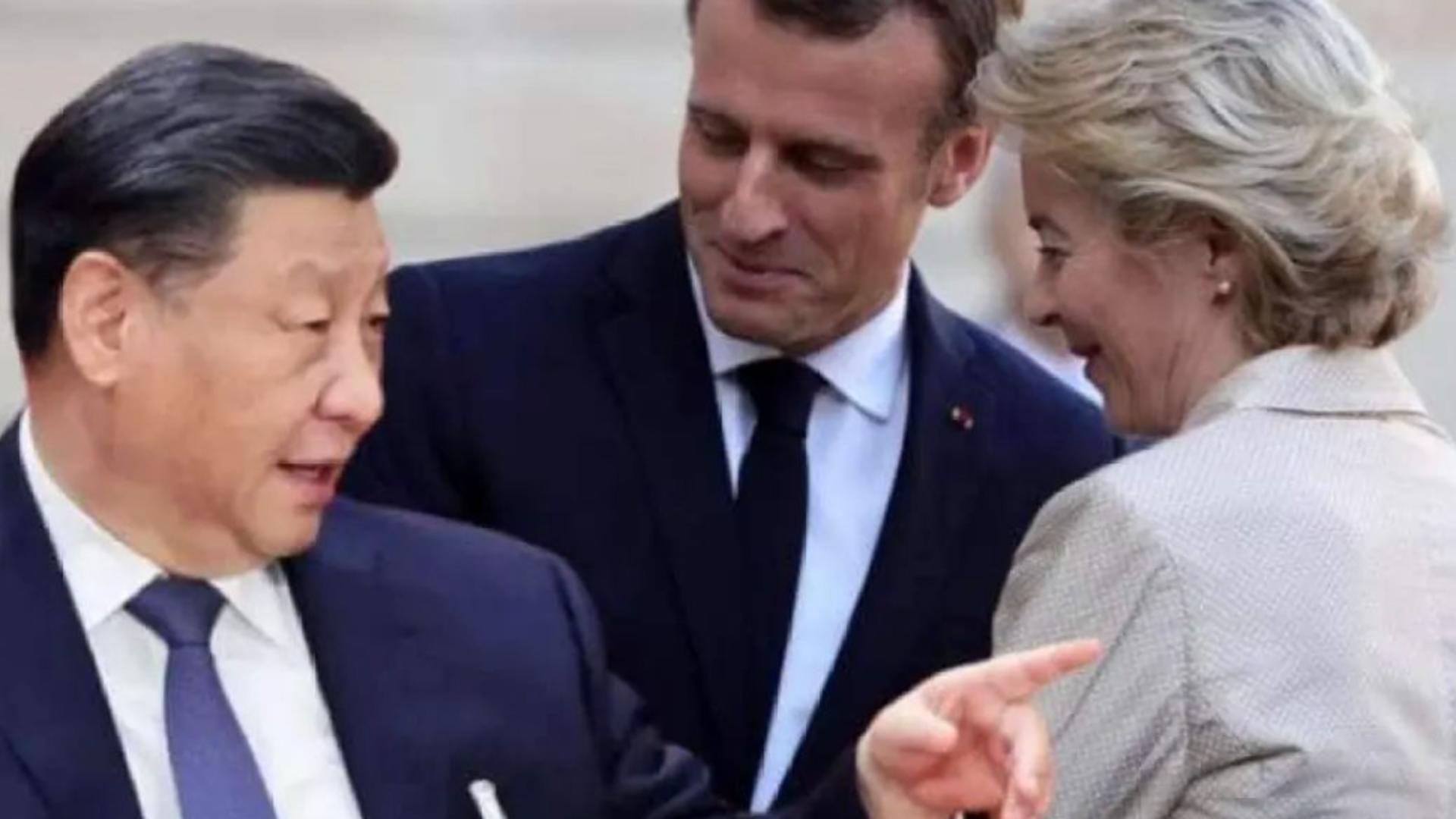 Întâlnire de gradul ZERO la Beijing - Macron și Ursula von der Leyen, față în față cu președintele Chinei, aliat al lui Putin
