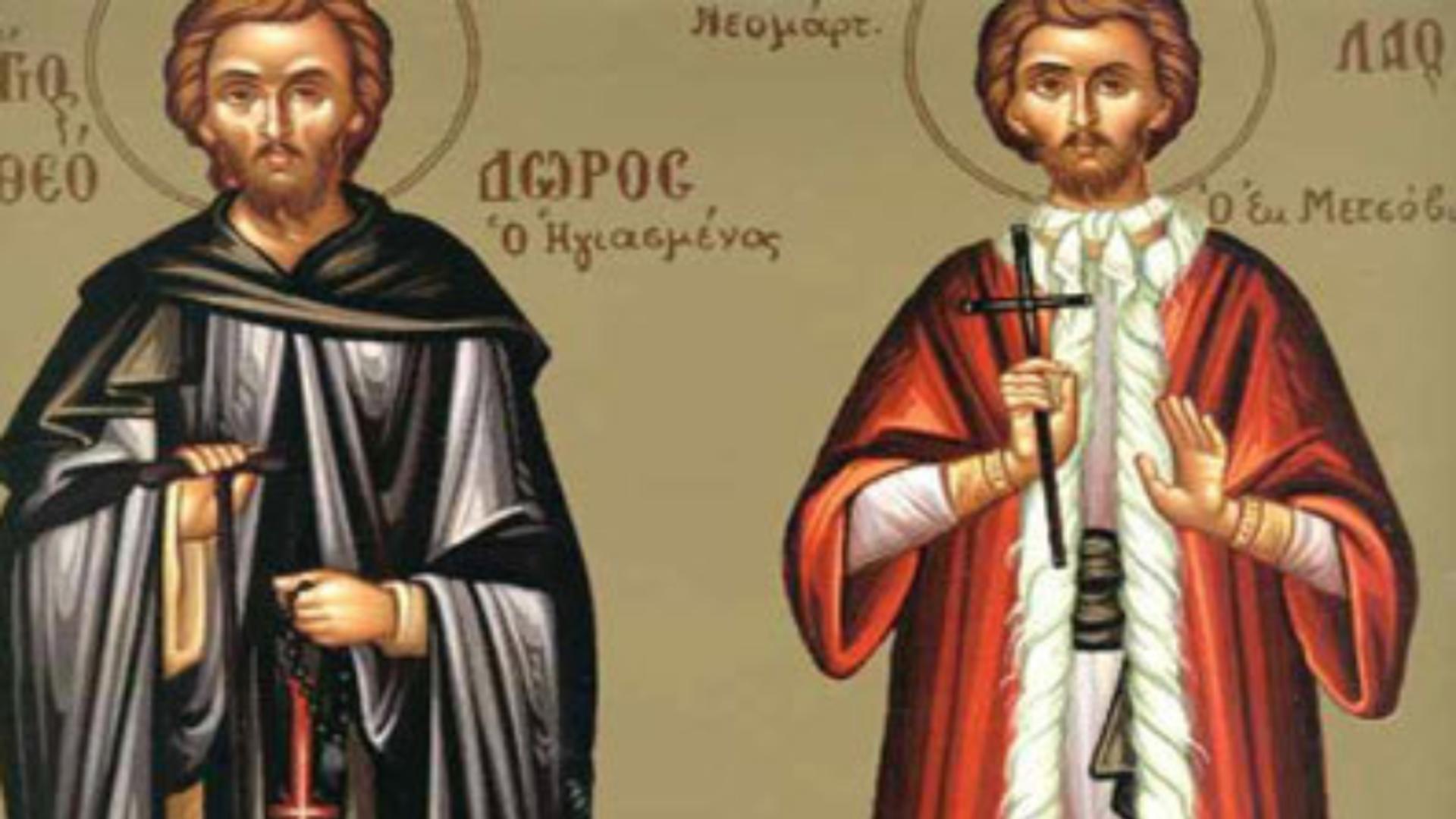 Sfântul Cuvios Teodor cel Sfințit; Sfinții Cuvioși Sila, Paisie si Natan de la Sihastria Putnei