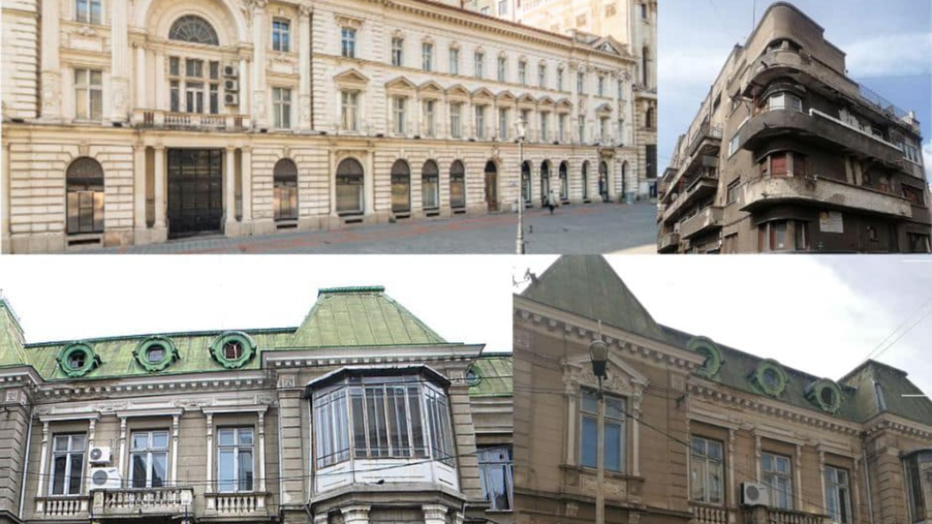 Clădiri zone istorice Capitală/ Facebook Nicușor Dan
