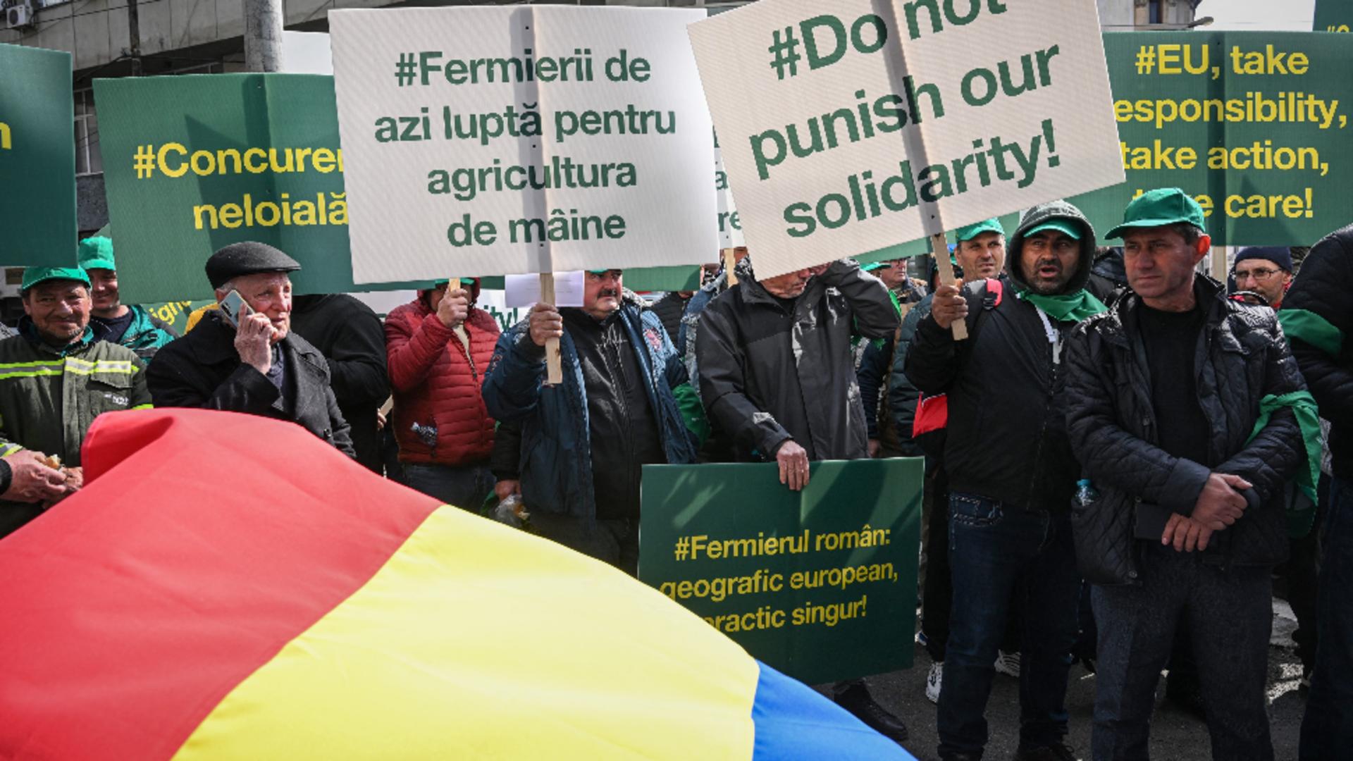 Agricultorii români, protest de amploare la Bruxelles. Foto/Profimedia