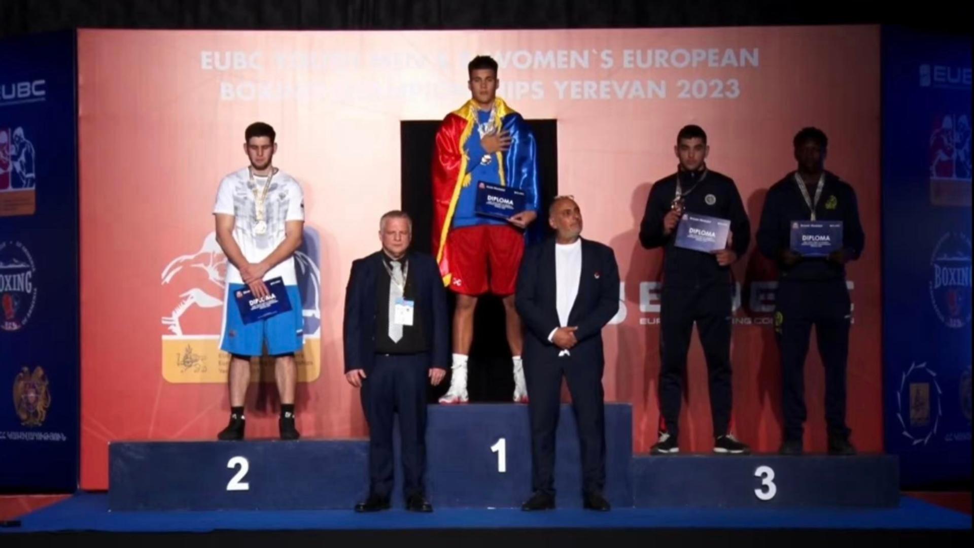 Florin Ioniță a luat aur la Campionatele Europene de la Erevan. Foto/FB