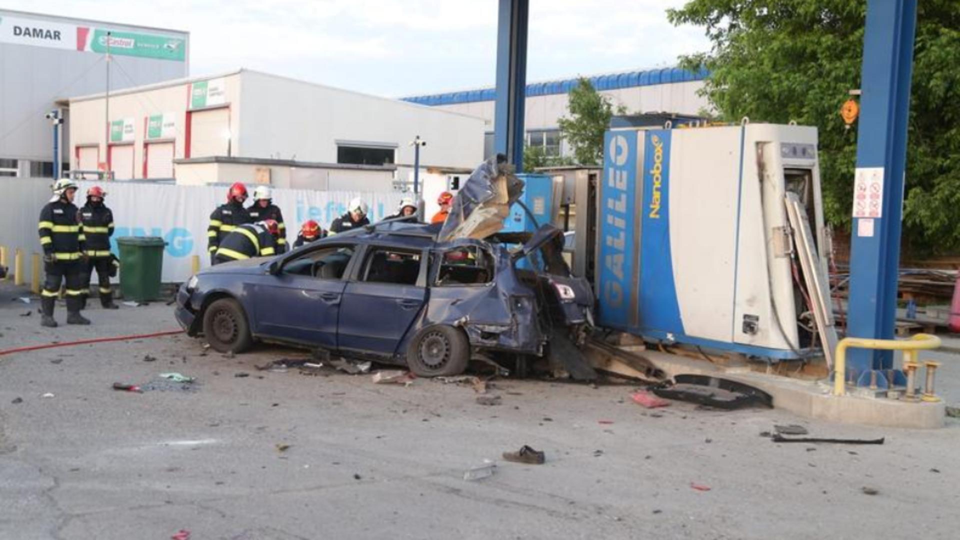 Primele imagini cu explozia din stația de alimentare cu gaz din Ilfov