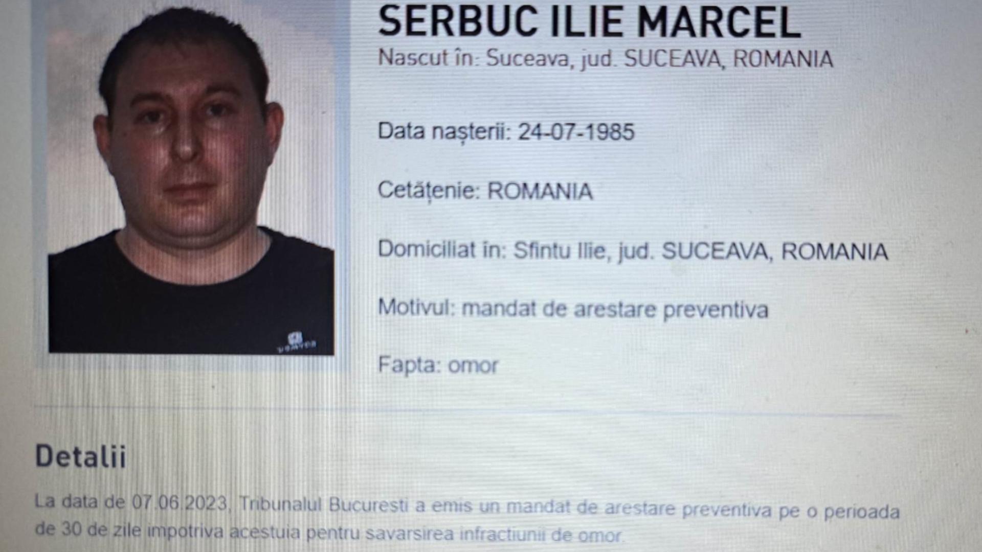 Concubinul mamei fetei de 12 ani găsită decedată în lada canapelei, dat în urmărire internaţională/ Captură foto Poliția Română
