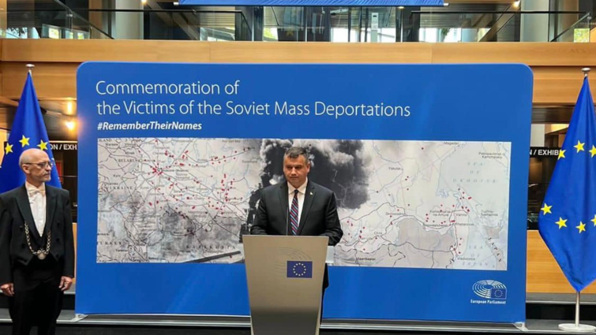 Eugen Tomac: „Parlamentul European a adus un omagiu tuturor victimelor regimului criminal stalinist deportate din teritoriile anexate la URSS”