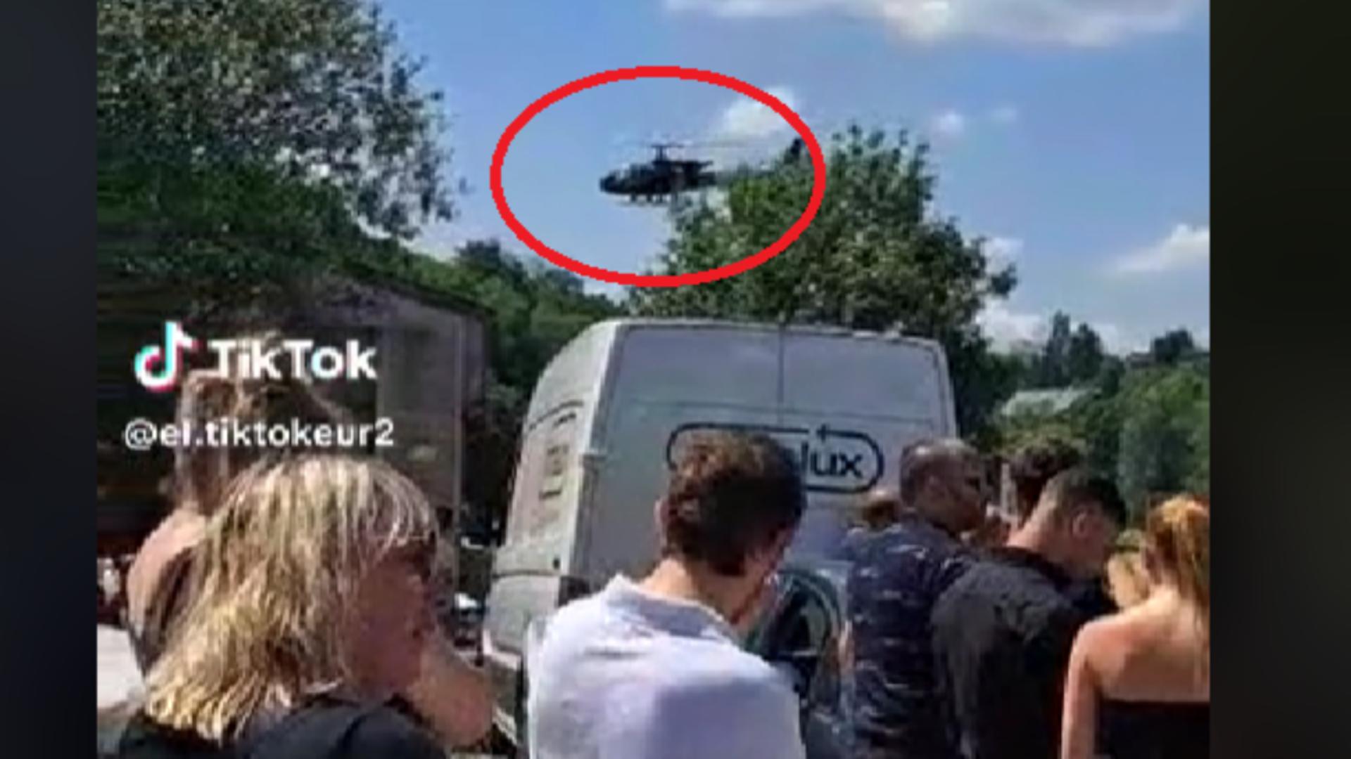 Un bărbat și-a înscenat moartea și a venit cu elicopterul la propria înmormântare