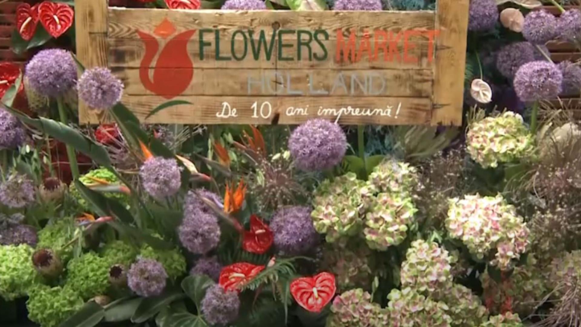 Cel mai mare depozit de flori din Capitală a împlinit 10 ani