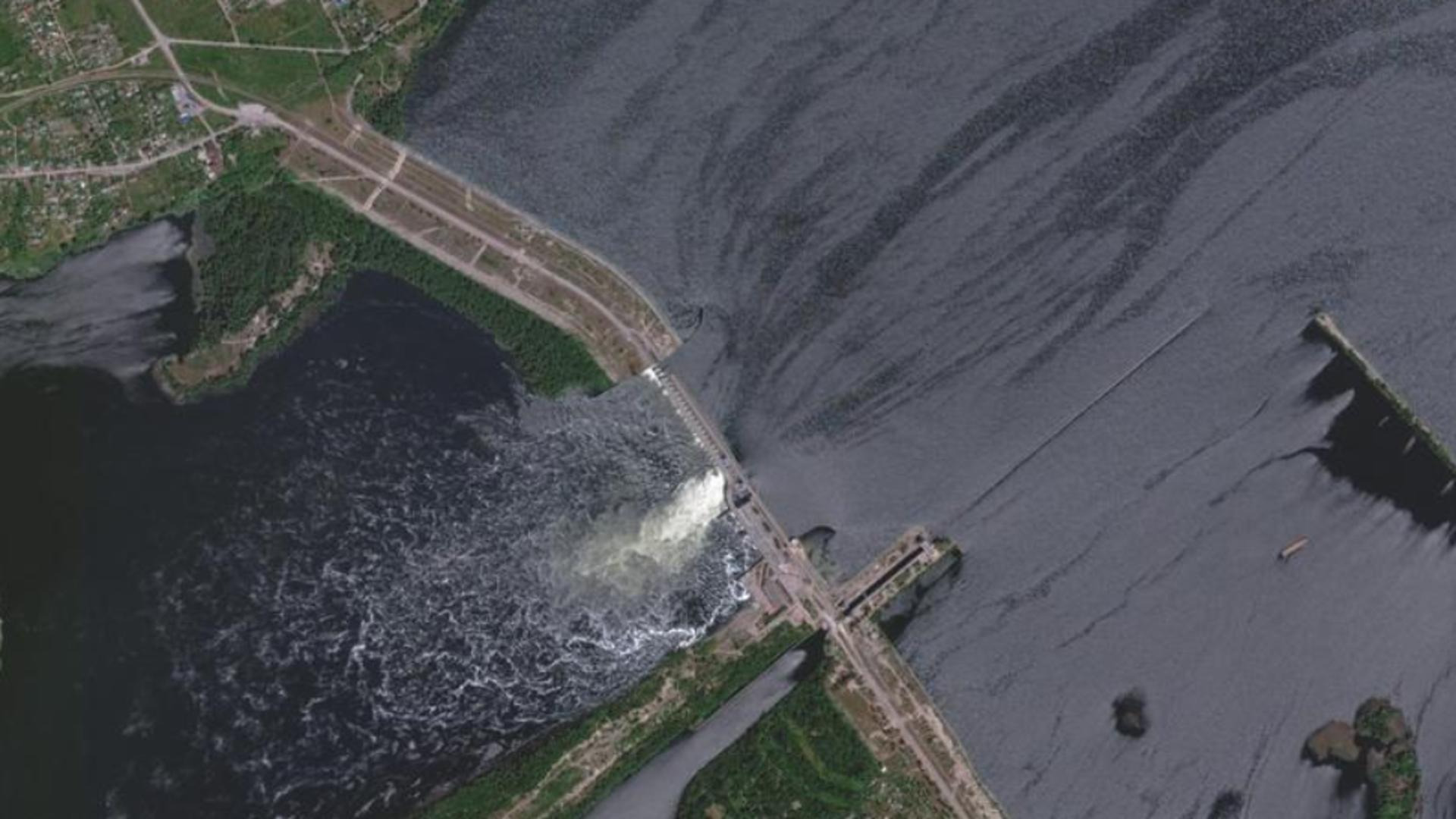 Post-apocalipsa după distrugerea Barajului din sudul Ucrainei. Noi acuzații contra rușilor - Pagube uriașe - Imagini din satelit