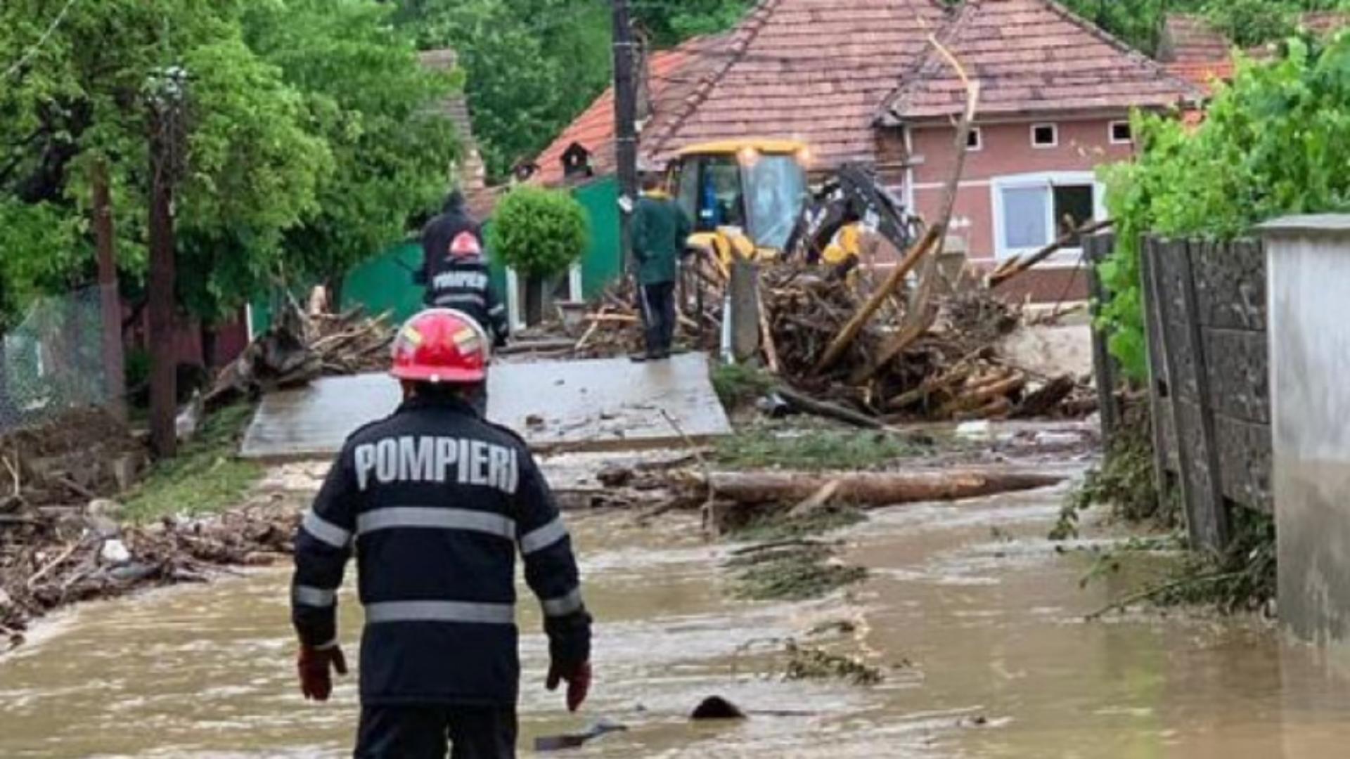 Pericol de inundații pe râurile din județul Bistrița. Foto/Arhivă/ISU