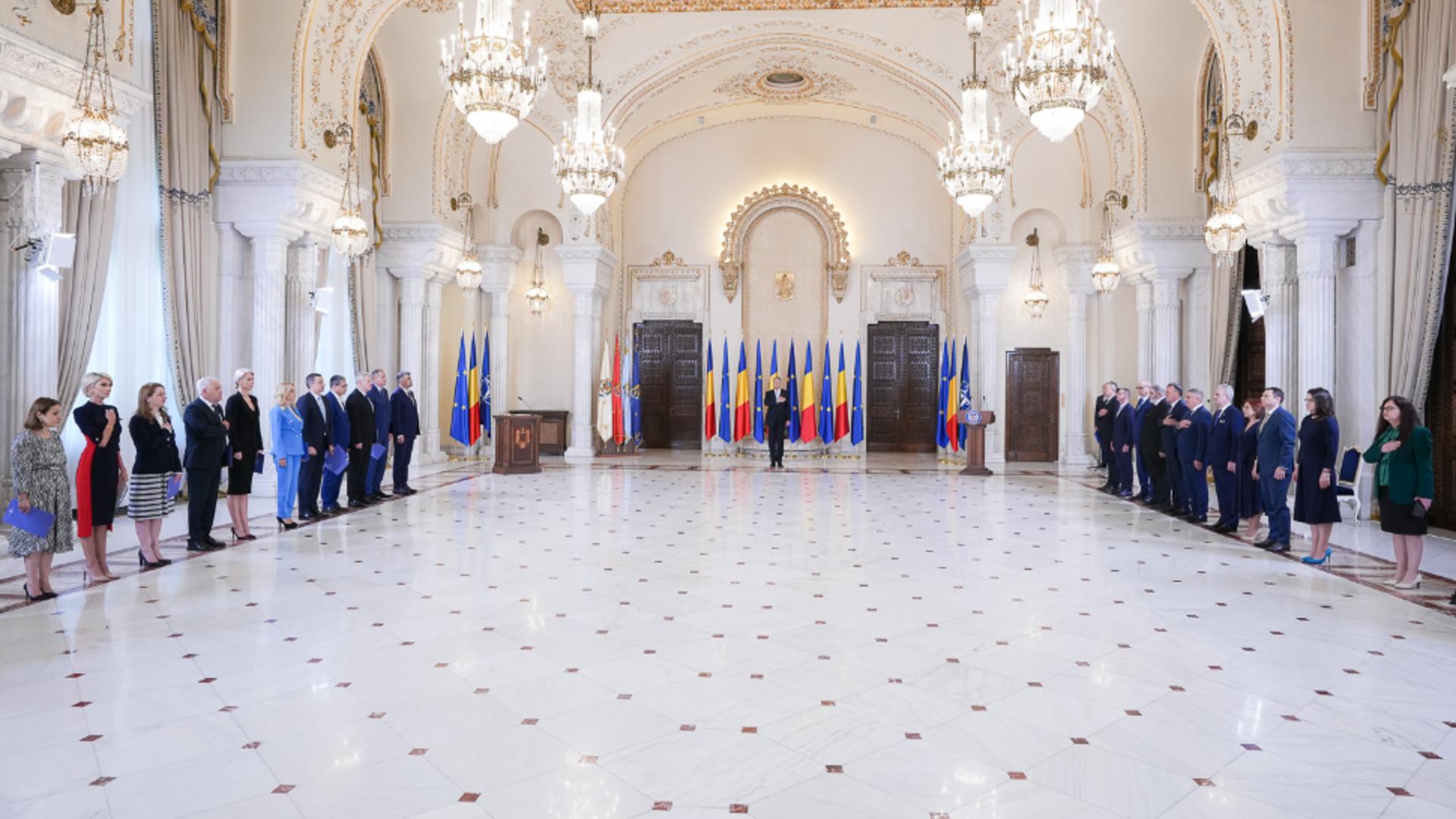 Depunere jurământ miniștrii Cabinet Ciolacu/ FOTO: Administrația Prezidențială