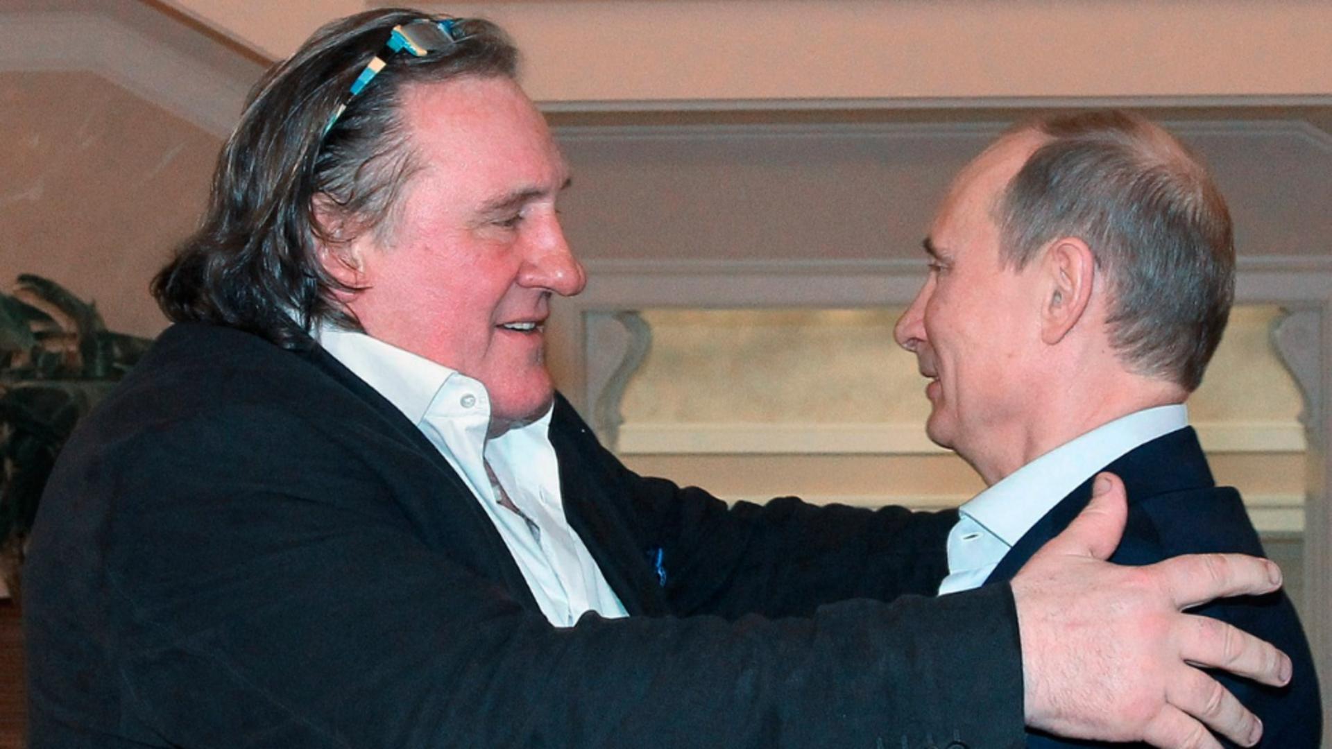 Depardieu a fost criticat intens si pentru prietenia cu Putin (2013 - Profimedia)