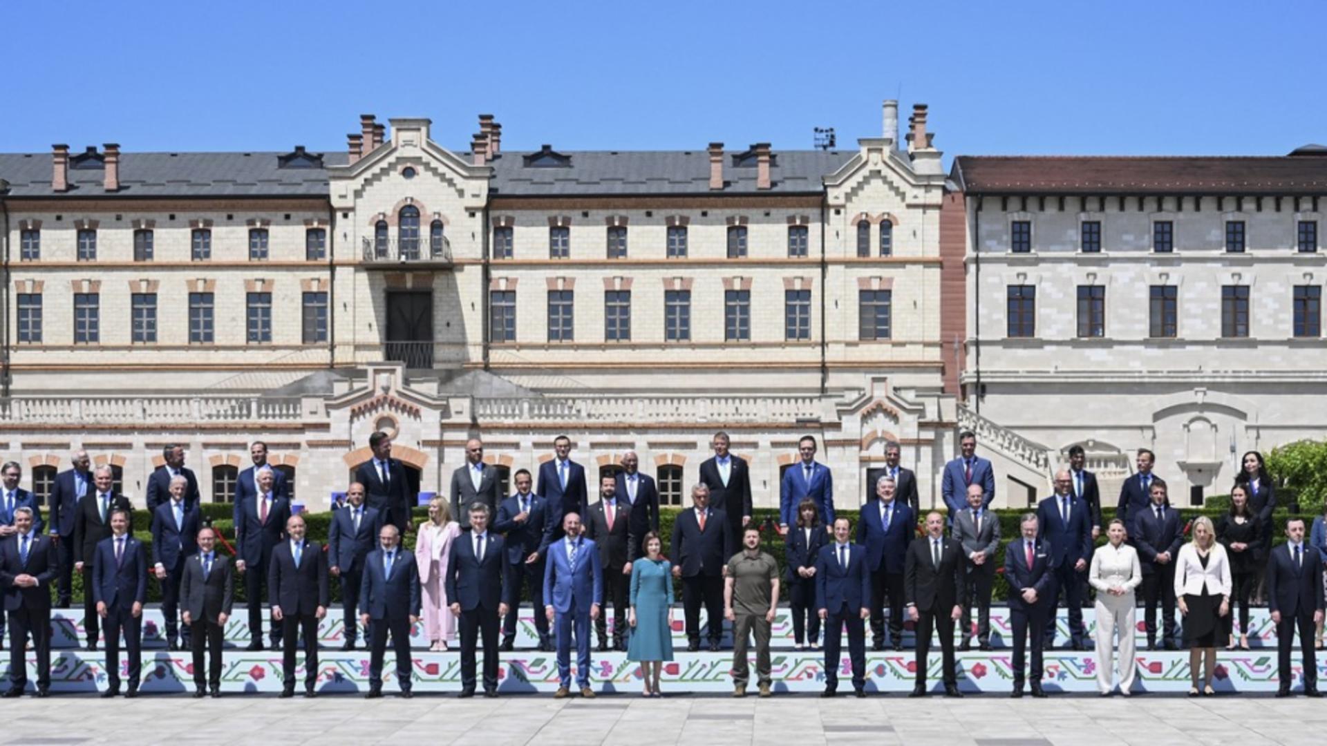 Liderii prezenți la summitul din Rep. Moldova (Profimedia)
