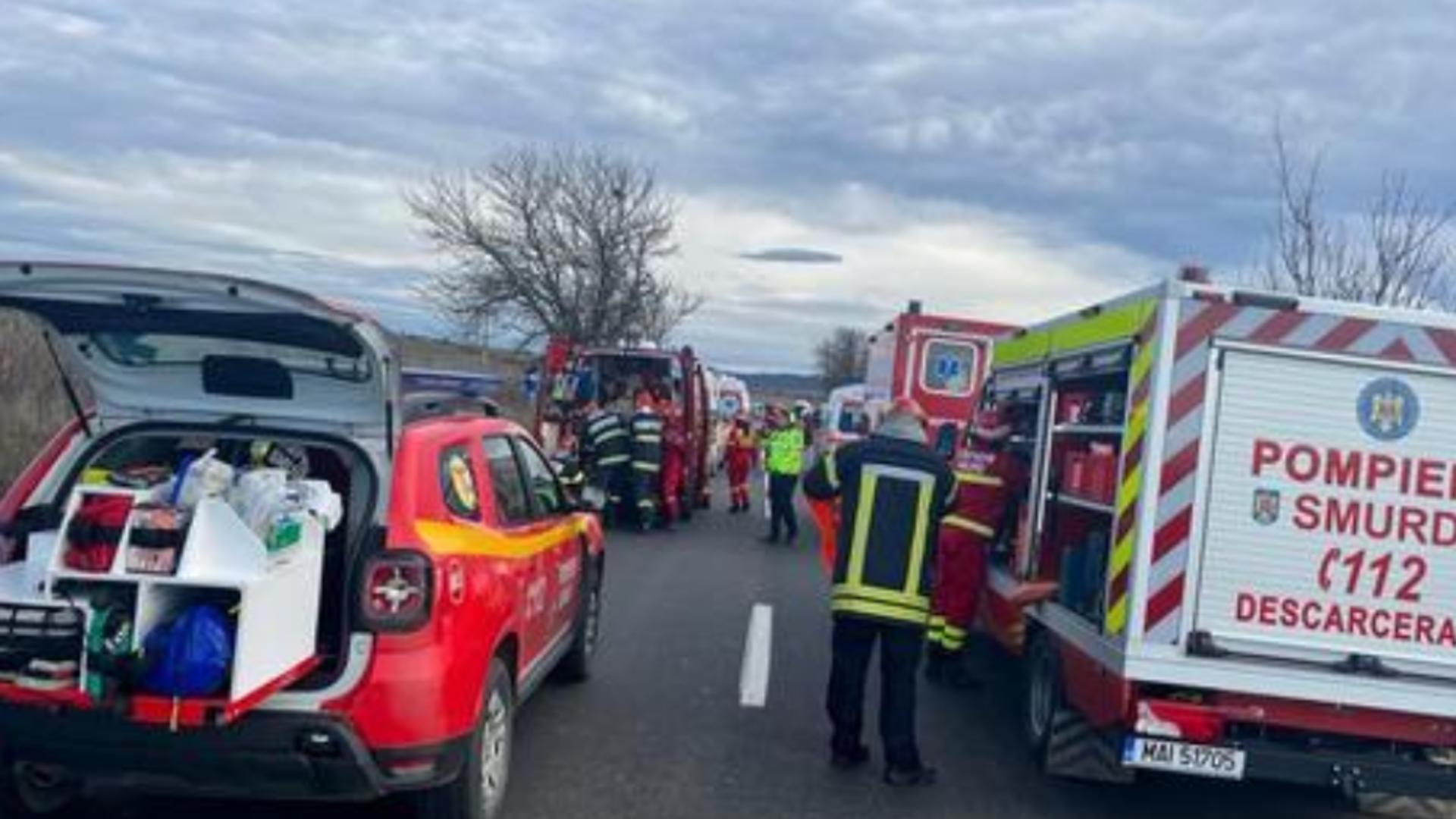 Accident foarte grav în Sibiu: 3 victime, inclusiv un bebeluș de o lună, transportate urgent la spital – Ce greșeală a făcut șoferul
