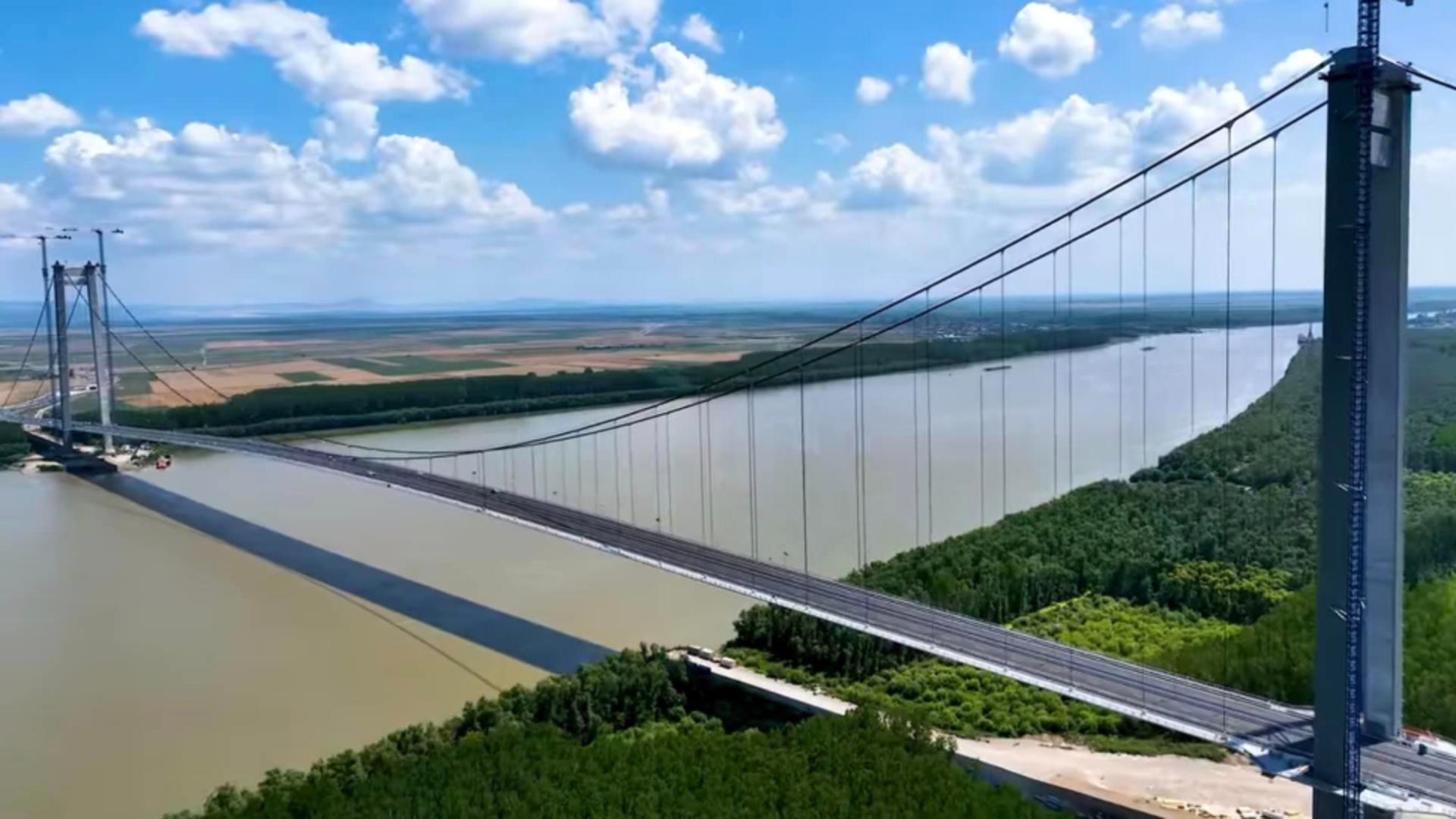 Ministerul Transporturilor se laudă că Podul de la Brăila de peste Dunăre o să reziste 120 de ani - Anunț înaintea inaugurării din 6 iulie