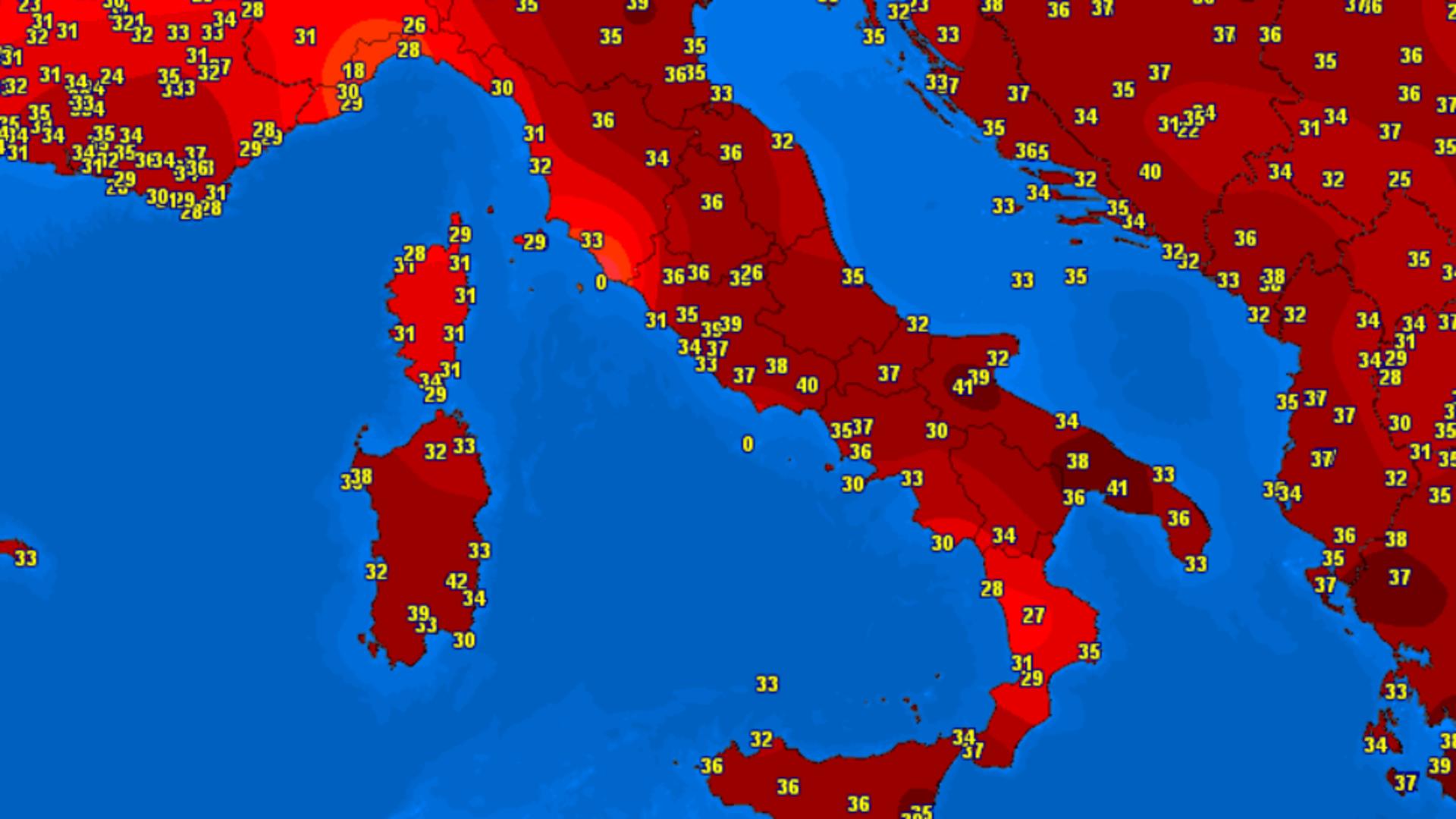 Alertă de călătorie în Italia - Atenționare emisă de MAE: Cod ROȘU de caniculă, cu peste 42 de grade, și pericol de incendii
