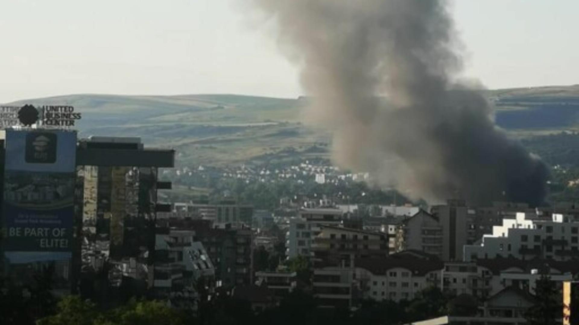 Incendiu devastator în Cluj Napoca. Foto: Cluj24