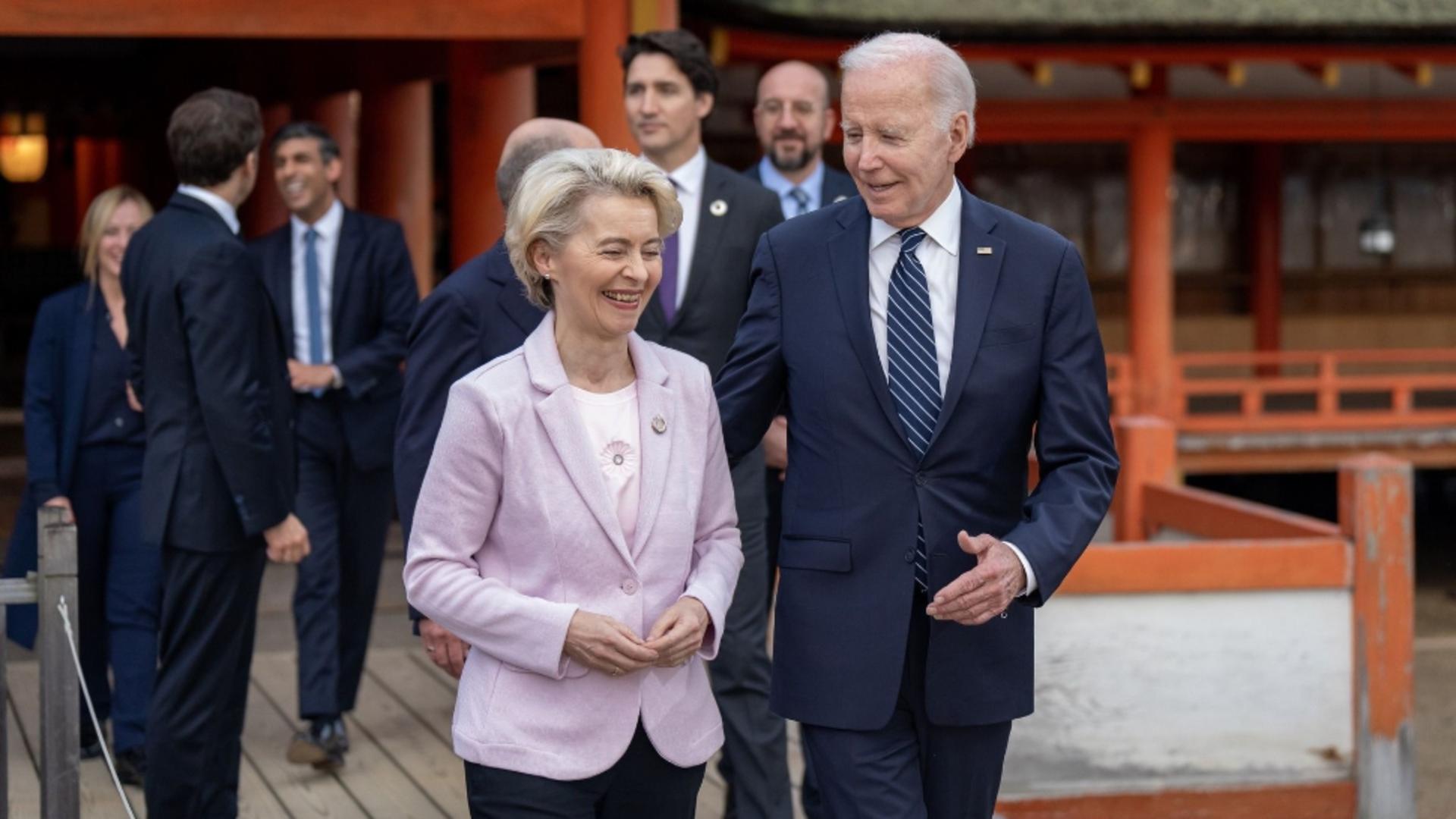 Joe Biden ar vrea să o vadă pe Ursula von der Leyen la șefia NATO. Foto: Profimedia