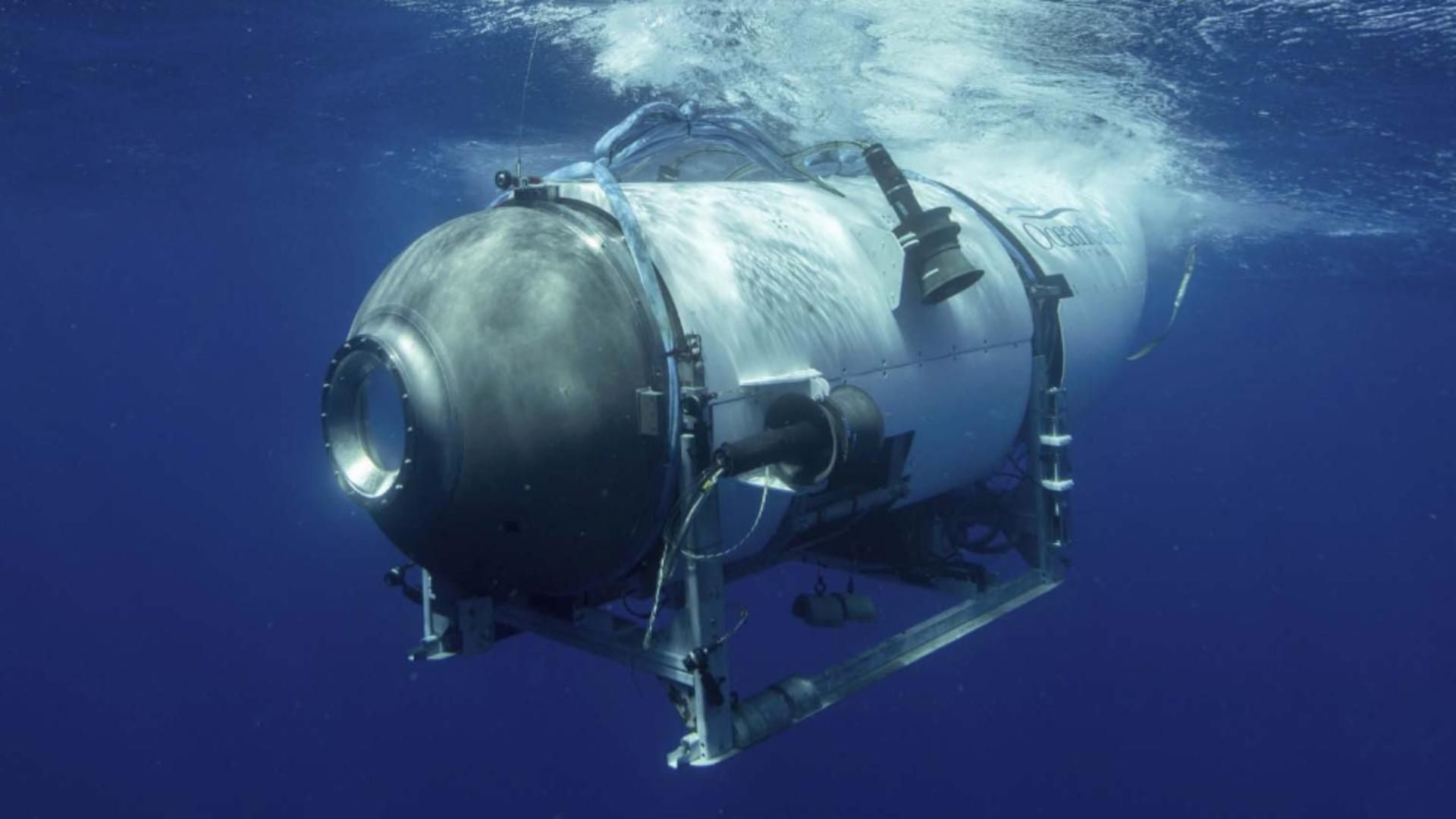 Submersibiliul Titan, pornit în explorarea epavei Titanicului. Foto: Profimedia