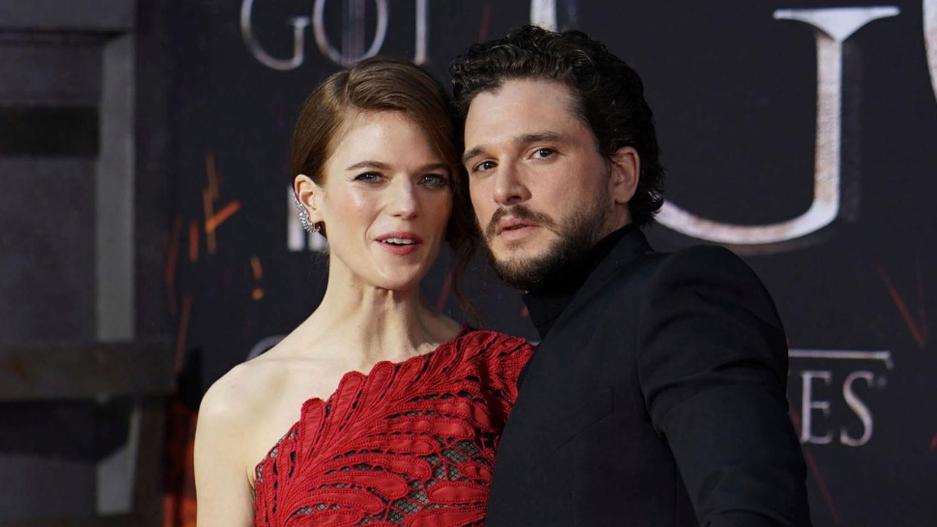 Cuplul Kit Harington-Rose Leslie, sau Jon Snow și Ygritte, din Game of Thrones, au devenit părinți pentru a doua oară. Foto: Profimedia