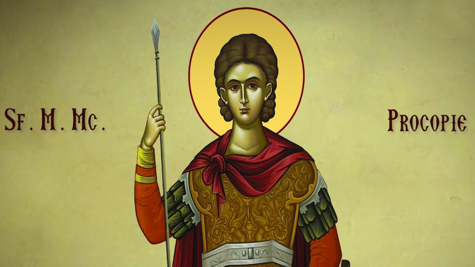 Sfântul Mare Mucenic Procopie este pomenit în calendarul creştin ortodox în ziua de 8 iulie