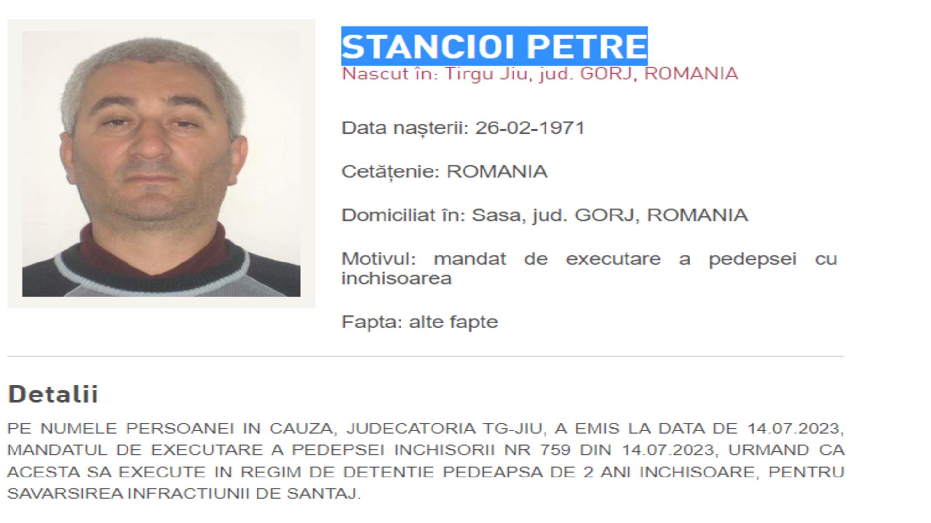 Alertă în Gorj. Un recidivist care l-a împușcat pe actualul partener al fostei soții, căutat cu elicopterul. Dacă-l vedeți, sunați la 112 - FOTO