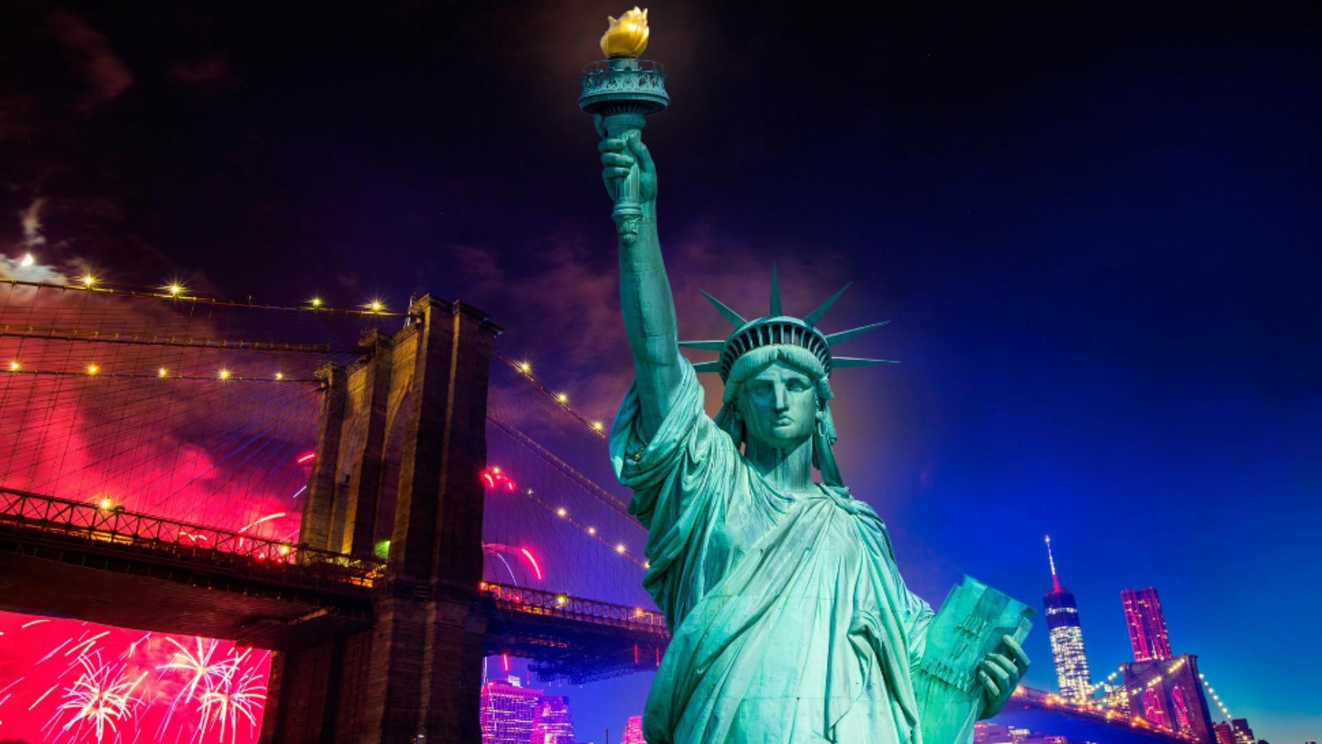Statuia Libertății, unul dintre simbolurile naționale ale SUA. Foto/Profimedia