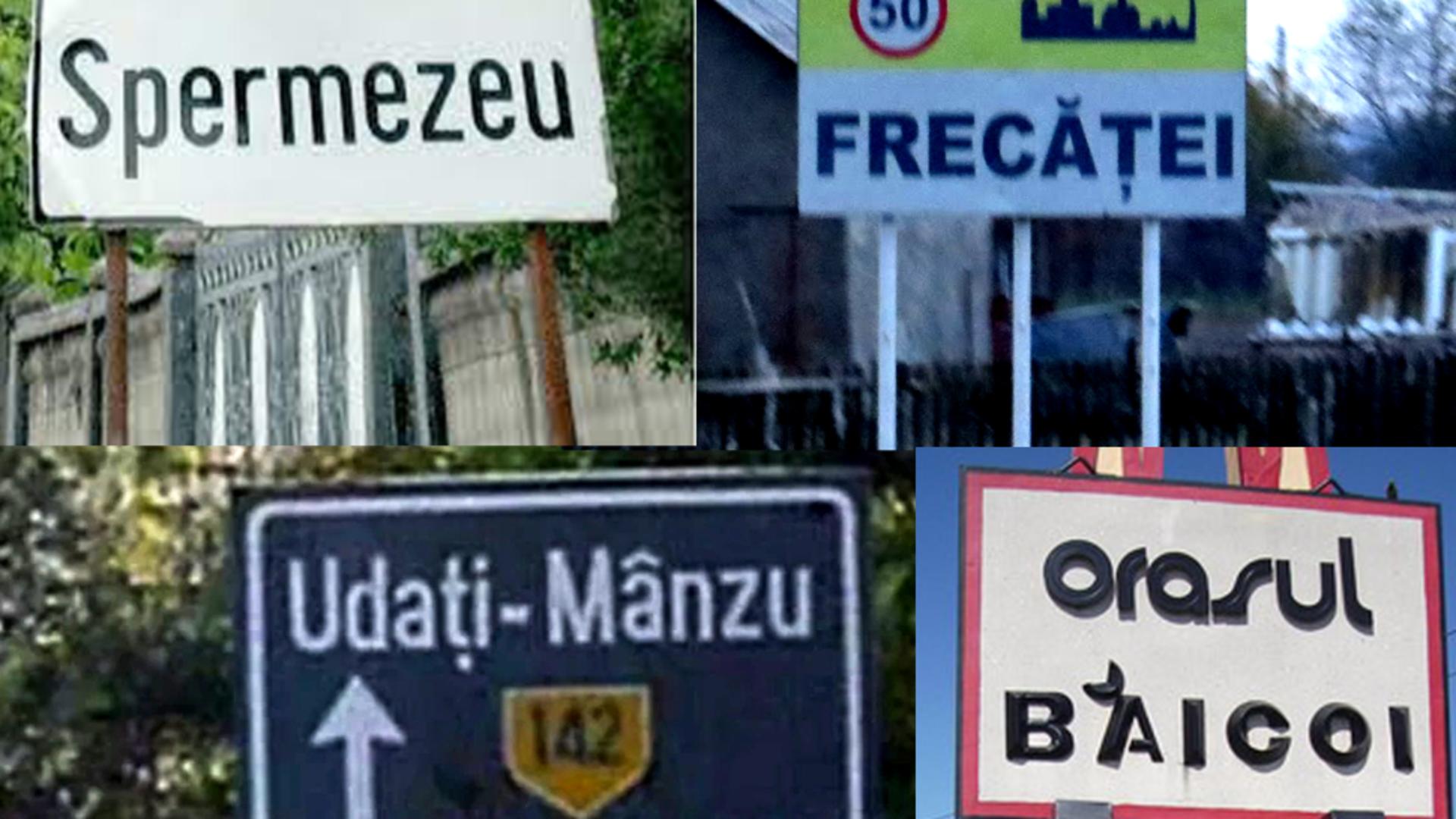 De la Frecăței, prin Băicoi, la Udați Mânzu. Cele mai amuzante nume de localități din România