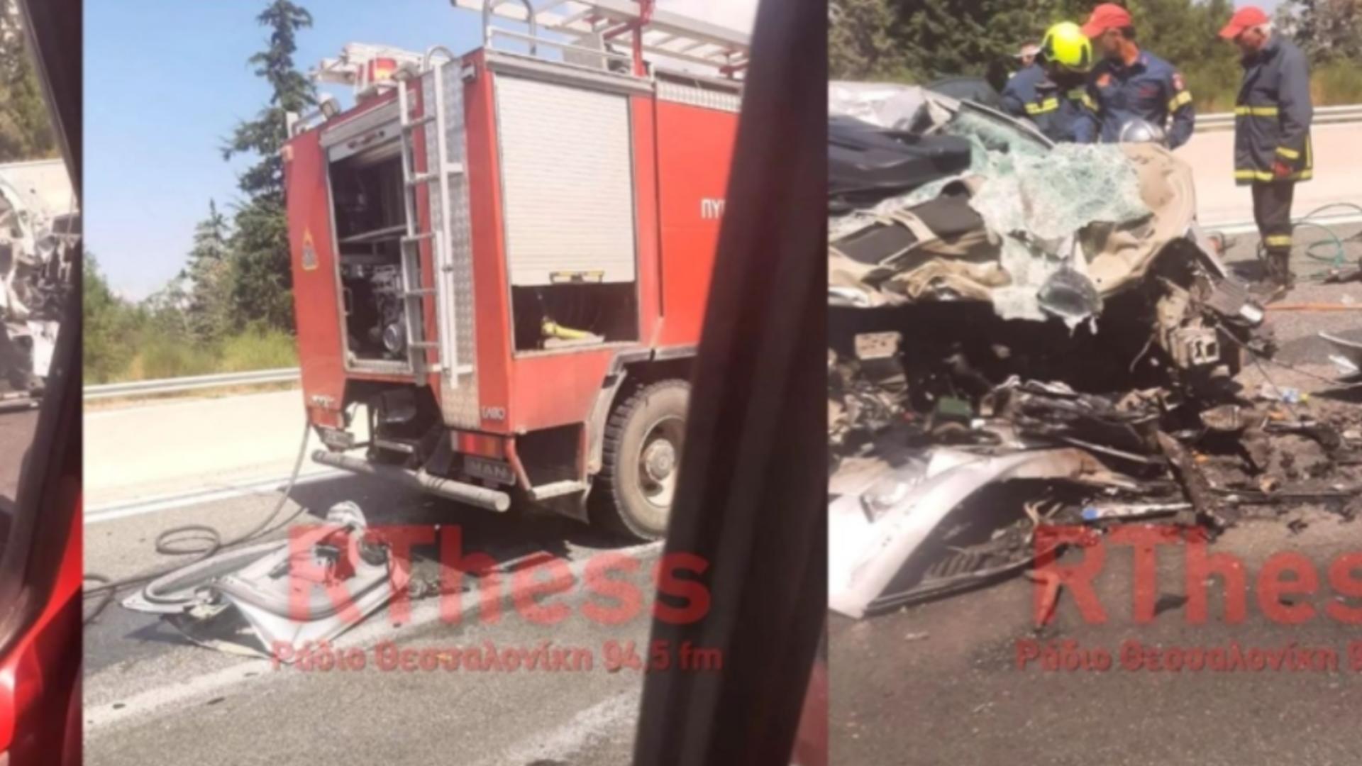 Accident cumplit pe o autostradă din Grecia! Doi români și-au pierdut viața, iar copiii lor sunt grav răniți – VIDEO