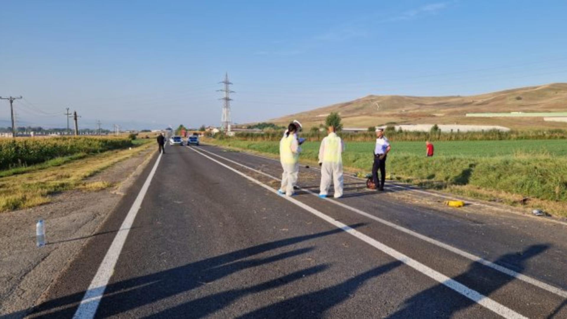 Pietonii au fost izbiți în plin (foto: IPJ Alba) 