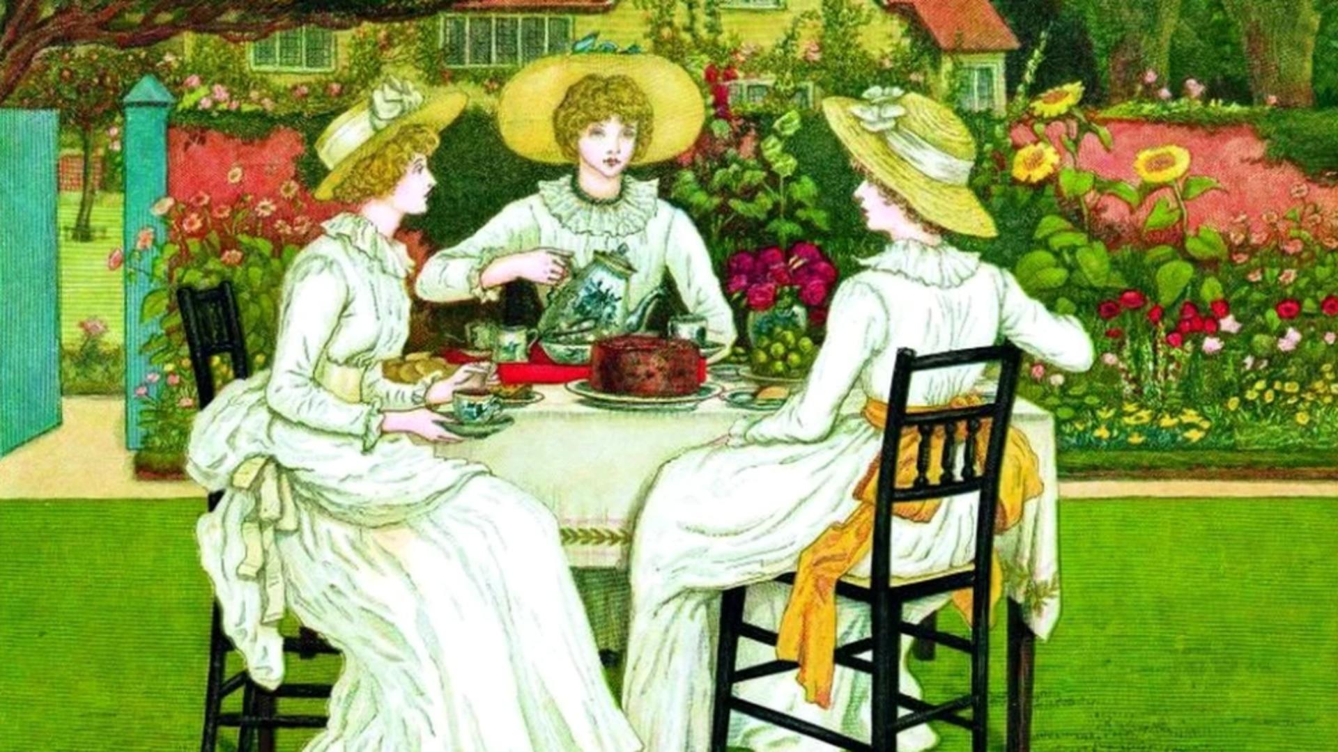 После обеда подали чай. Англия 19 век чай. Чаепитие в Англии.
