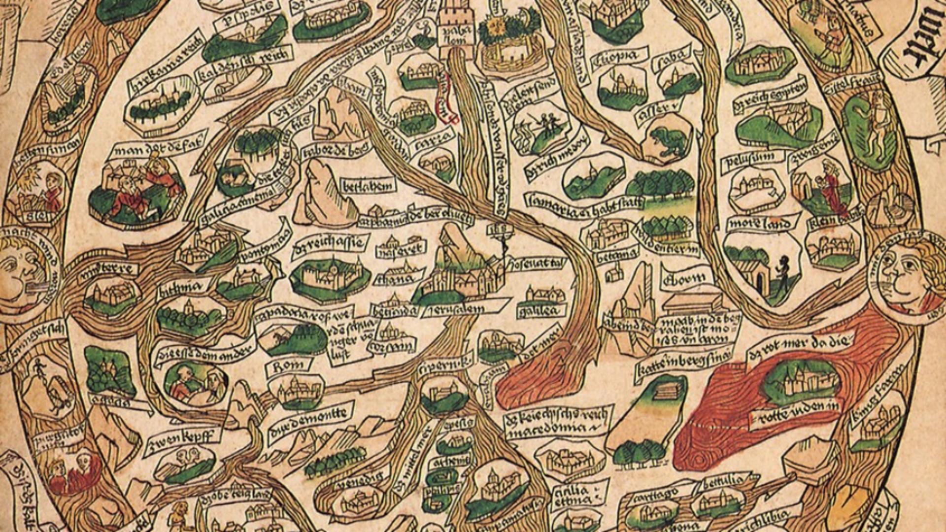 Harta medievală a Europei (Profimedia)