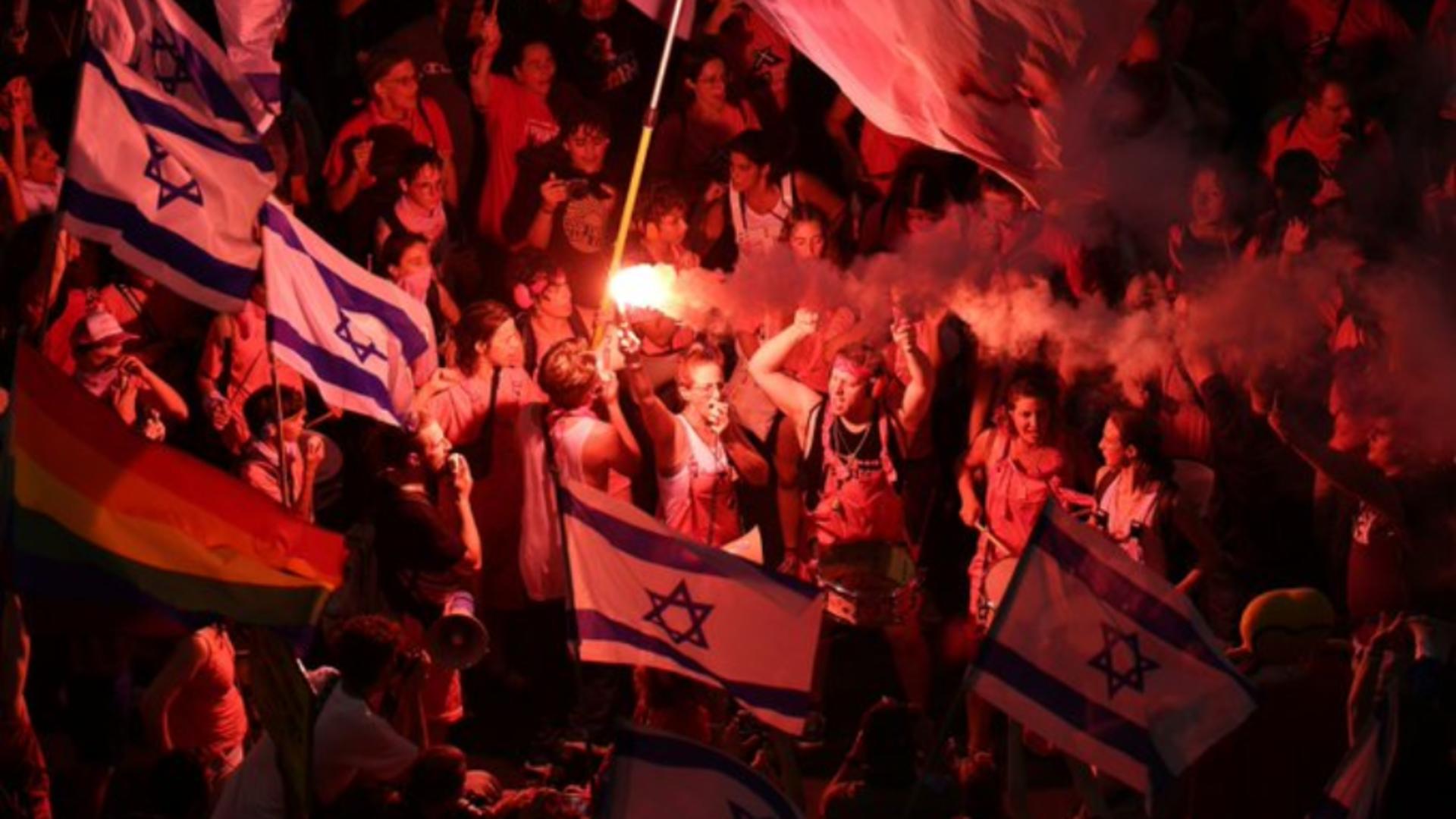 Revoltă uriașă în Israel împotriva reformei justiției a lui Netanyahu: Proteste violente la Tel Aviv – FOTO&VIDEO