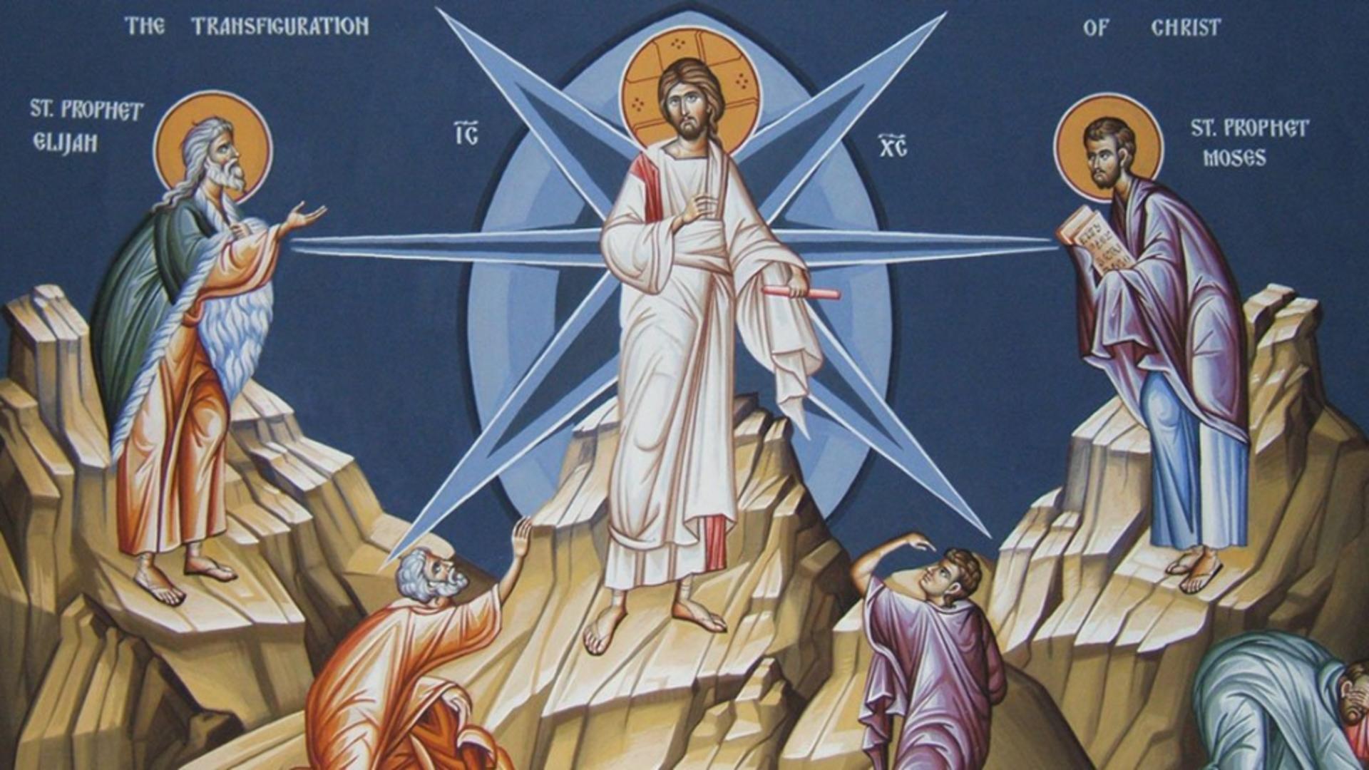Sărbătoarea zilei.  Schimbarea la Faţă a Domnului – zi de o deosebită importanță pentru creștinii ortodocși – cruce roșie în calendar