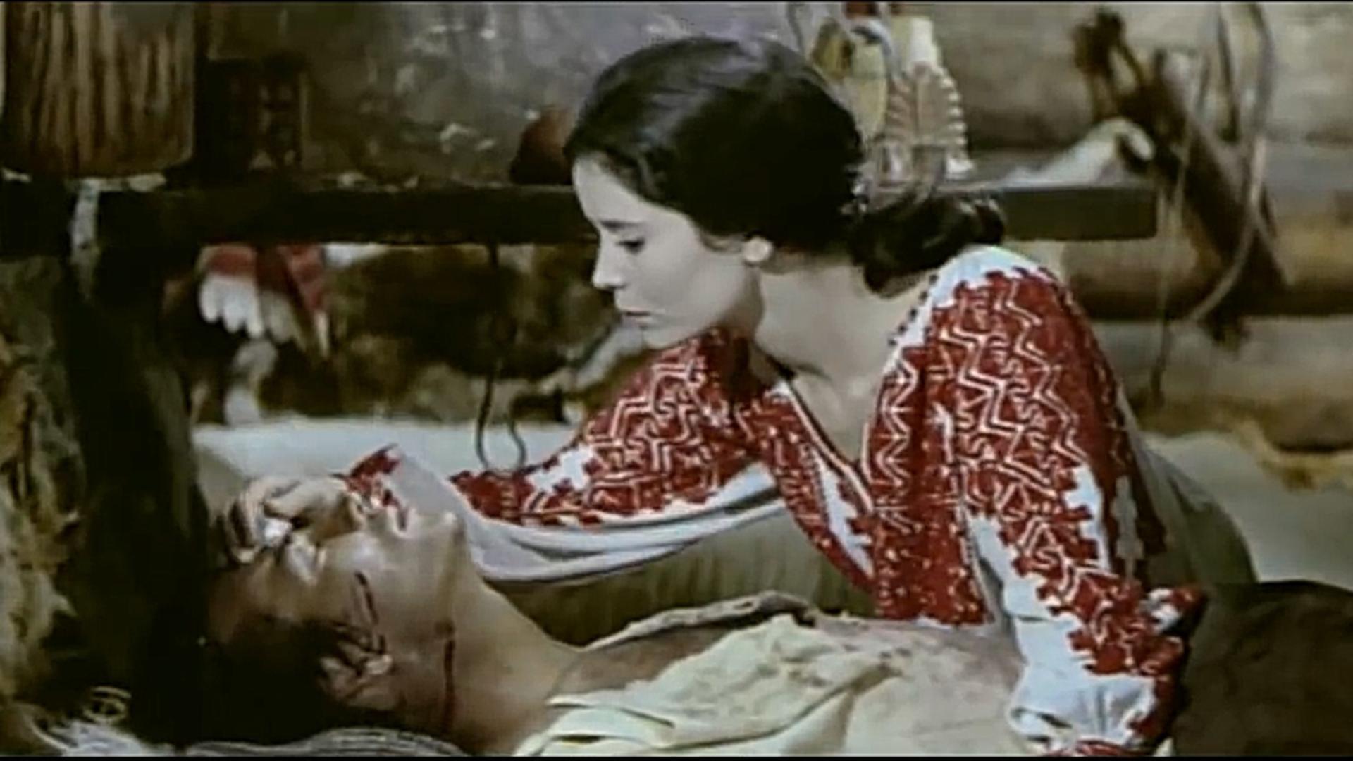 Actirța (Marie-José Nat) in rolul fiicei lui Decebal  (Dacii, 1966, S. Nicolaescu)