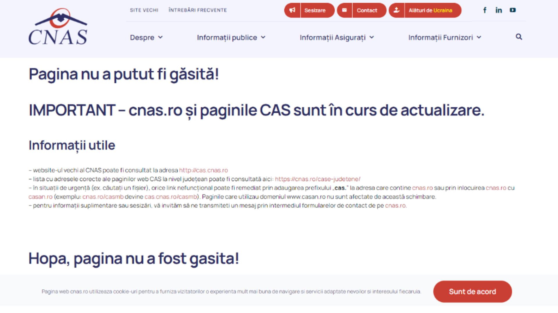 CNAS caută IT-ist cu un salariu de 4.000 de euro. Pentru cei interesați – “Hopa, pagina nu a fost găsită!”