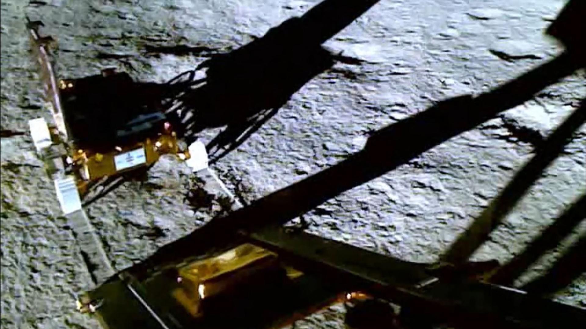 Roverul lunar indian a aselenizat în zona polului sudic (Profimedia)