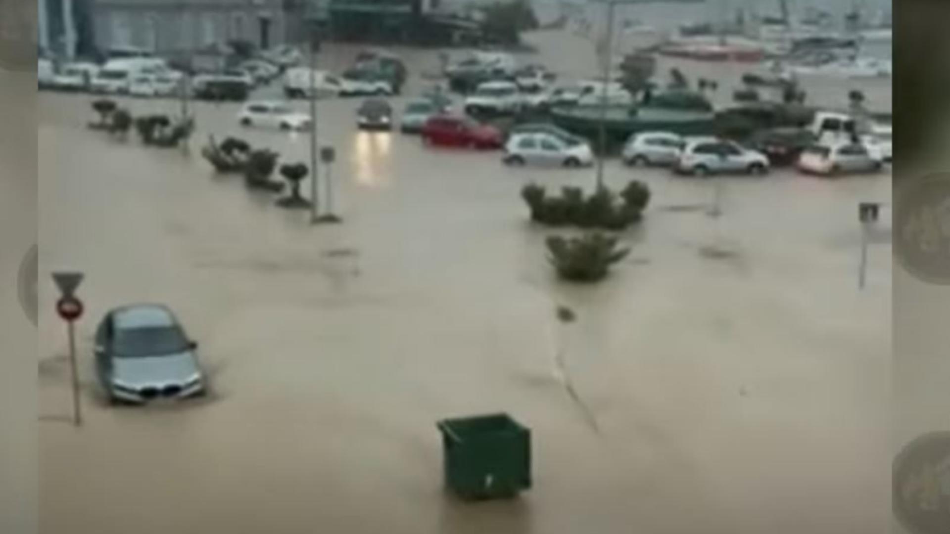 Ciclonul Daniel face ravagii în Grecia. Foto/Captură video