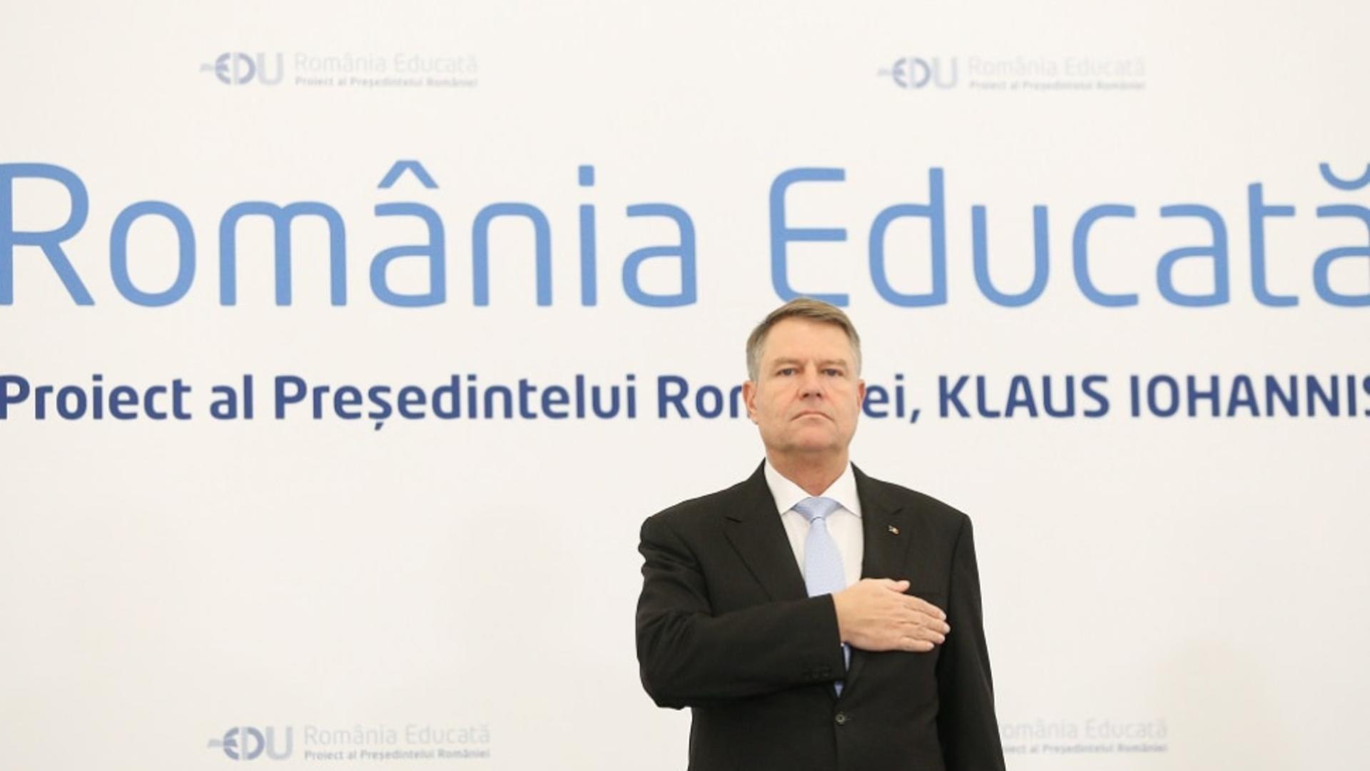 Klaus Iohannis, mesaj de Ziua Mondială a Educației / Foto: INQUAM/George Călin