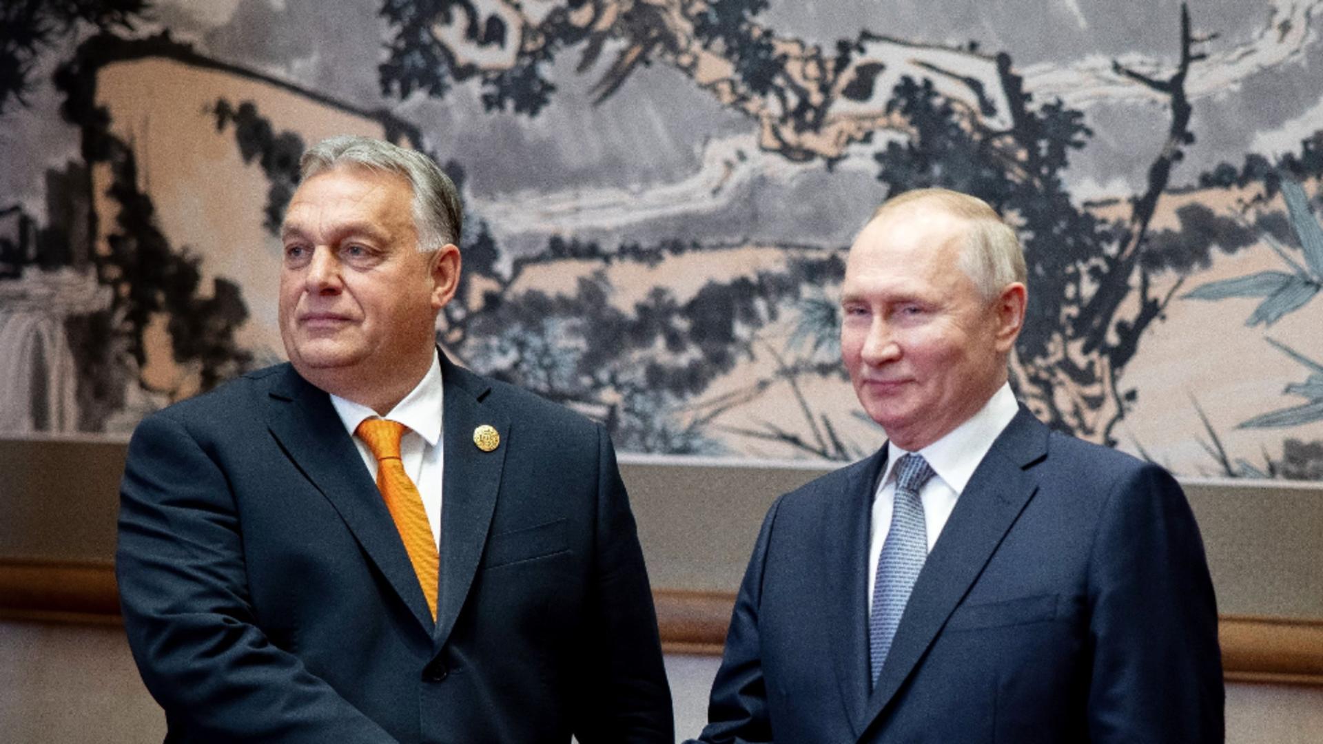 Viktor Orban și Vladimir Putin s-au întâlnit la Beijing (Profimedia)