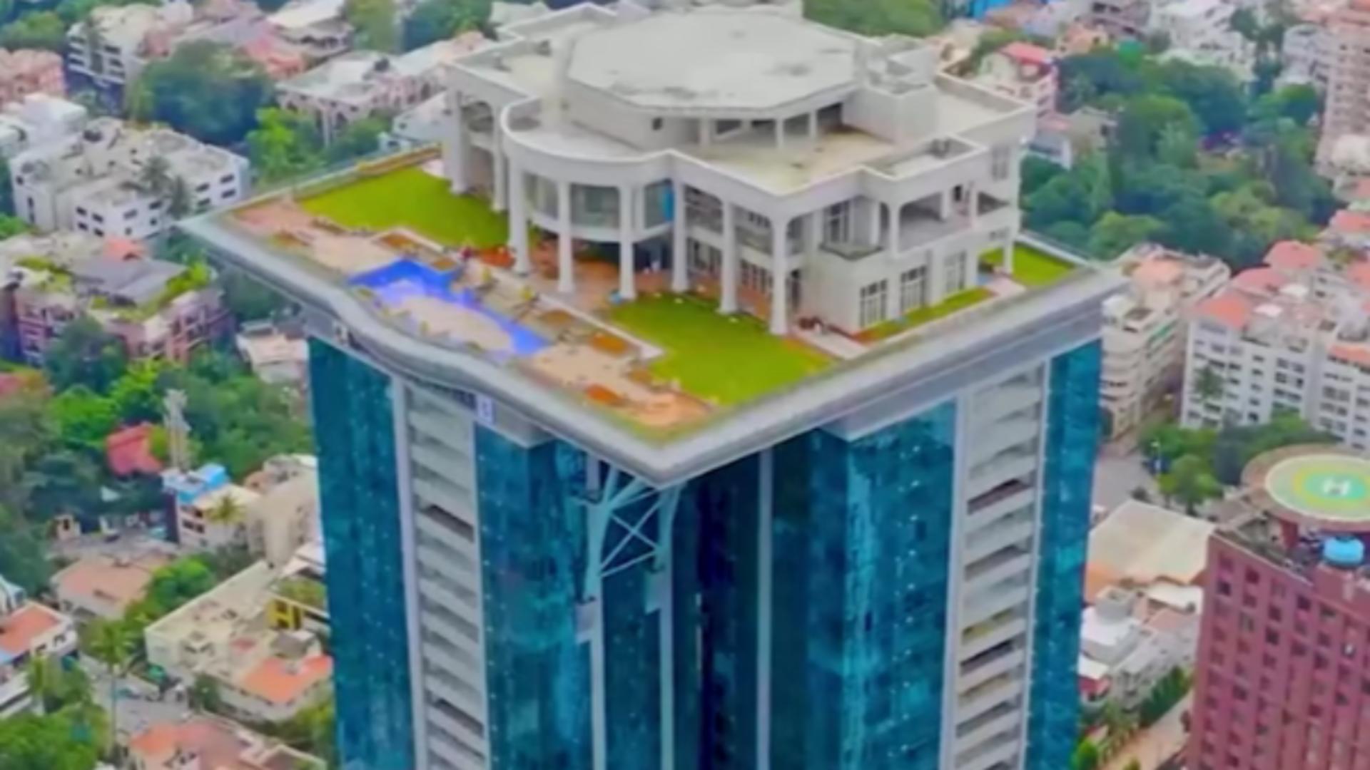 Un milionar din India și-a construit un conac care seamănă cu Casa Alba. Vila, situată la la peste 100 de metri – VIDEO