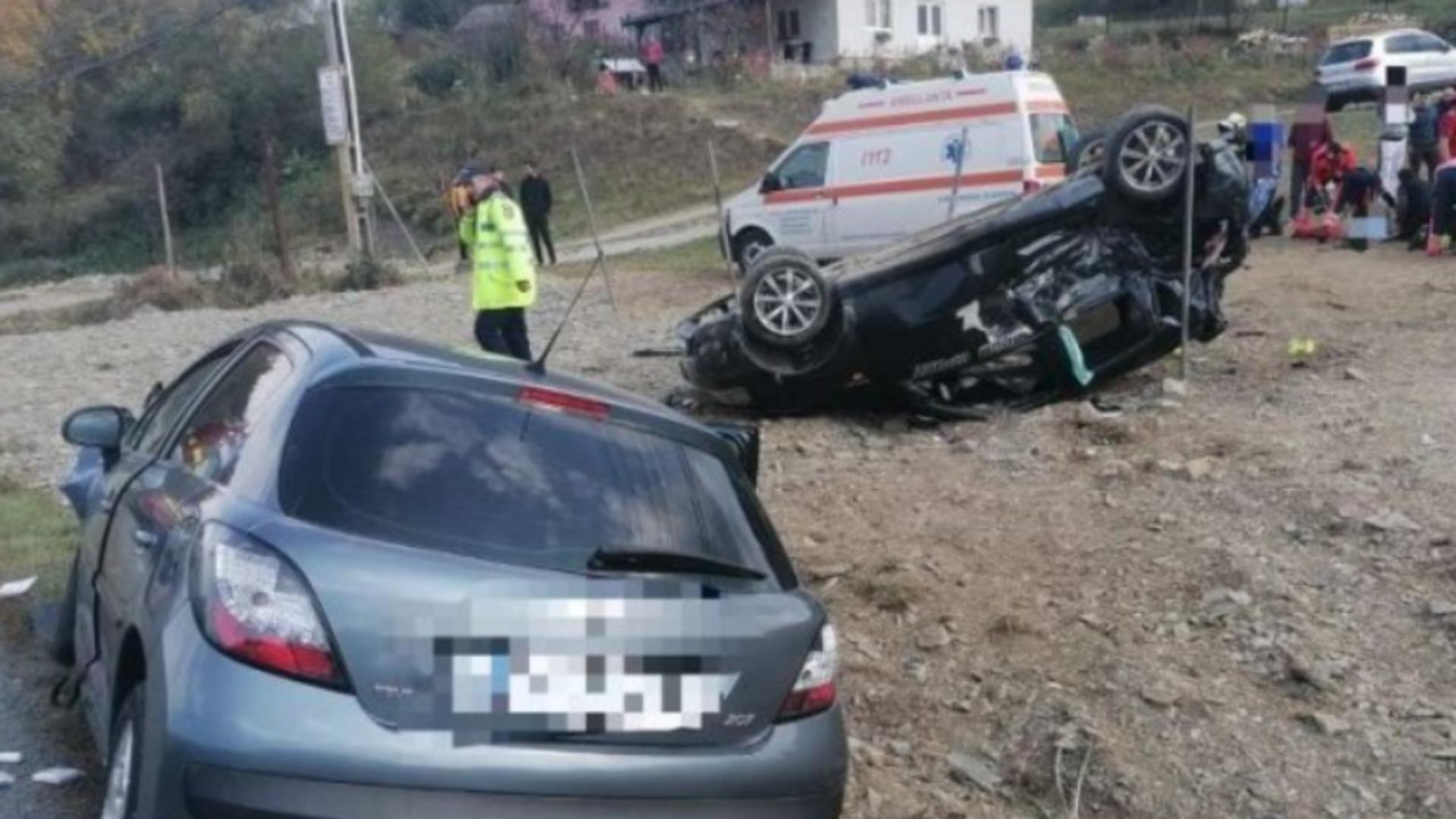 6 răniți într-un accident violent produs în județul Neamț! Intervenție de urgență a echipajelor de prim ajutor