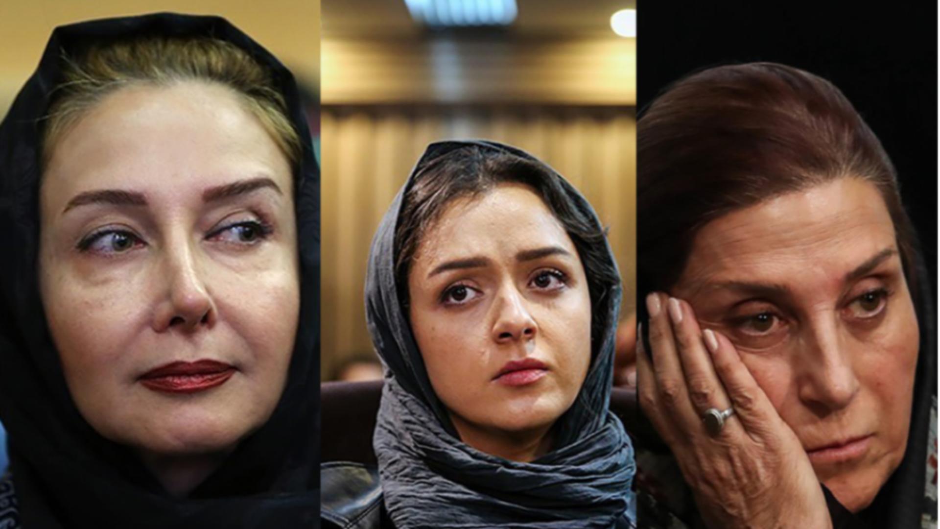 Actrițele Katayoun Riahi, Taraneh Alidoosti și Fatemeh Motamed (Profimedia)