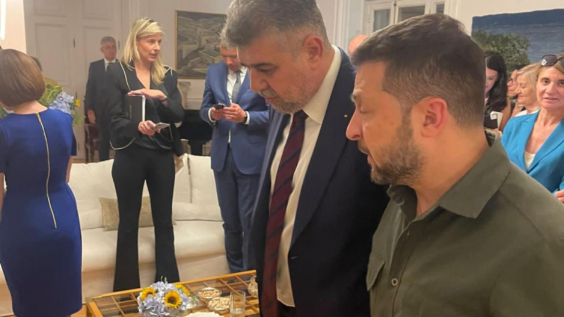 Marcel Ciolacu, vizită la Kiev – Întrevederi cu Zelenski, premierul Ucrainei şi şeful Radei
