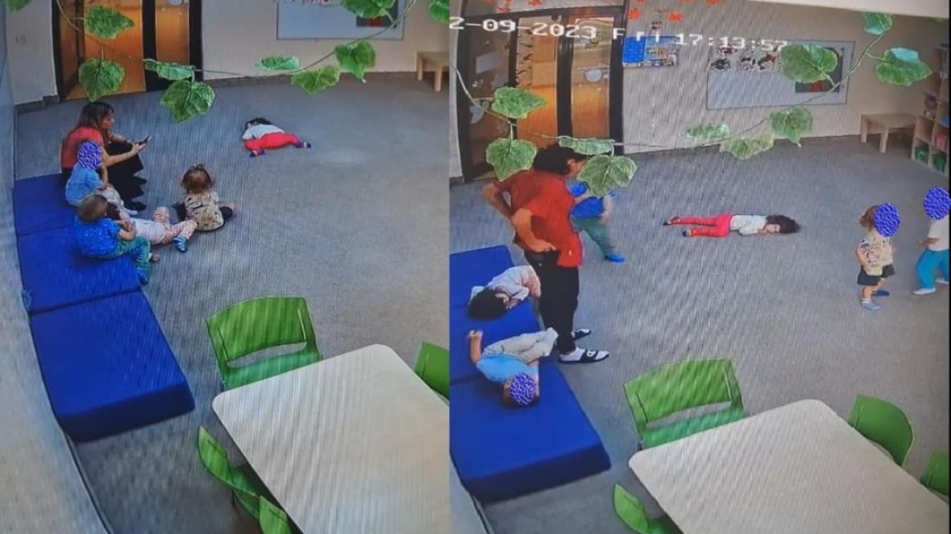 Caz îngrozitor la o grădiniță din București – O fetiță de 2 ani a stat ore în șir pe podea având insuficiență respiratorie – Personalul nu a intervenit